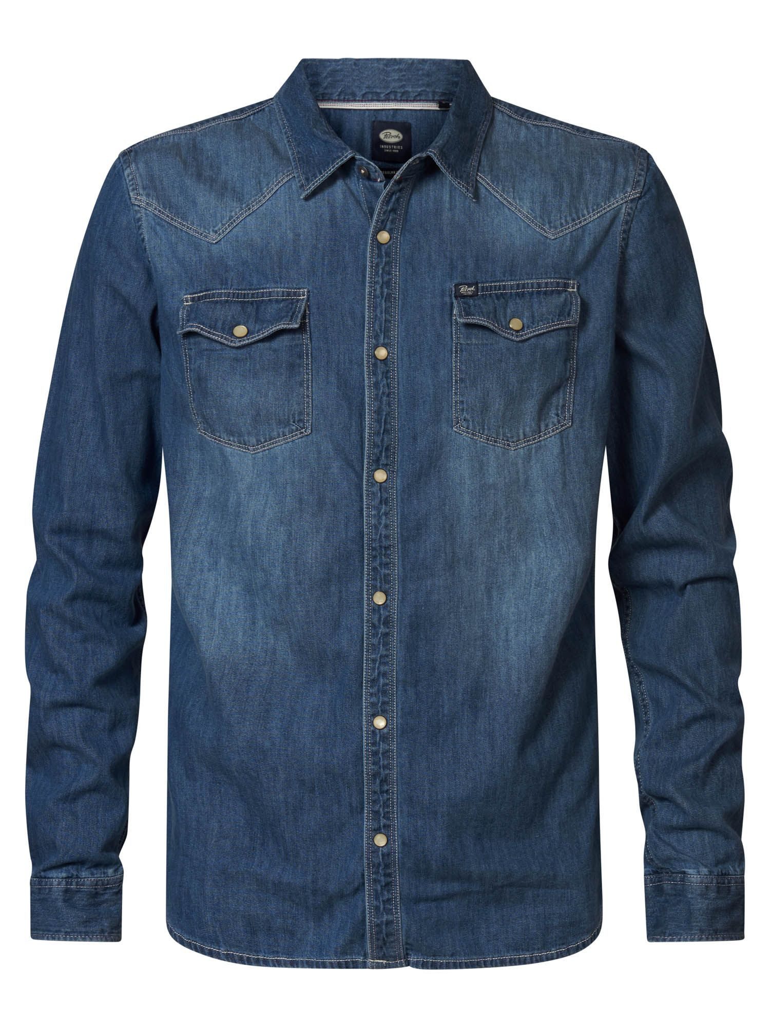 Petrol Industries Jeanshemd - Freizeithemd - Hemd langarm - Men Shirt Long Sleeve Denim