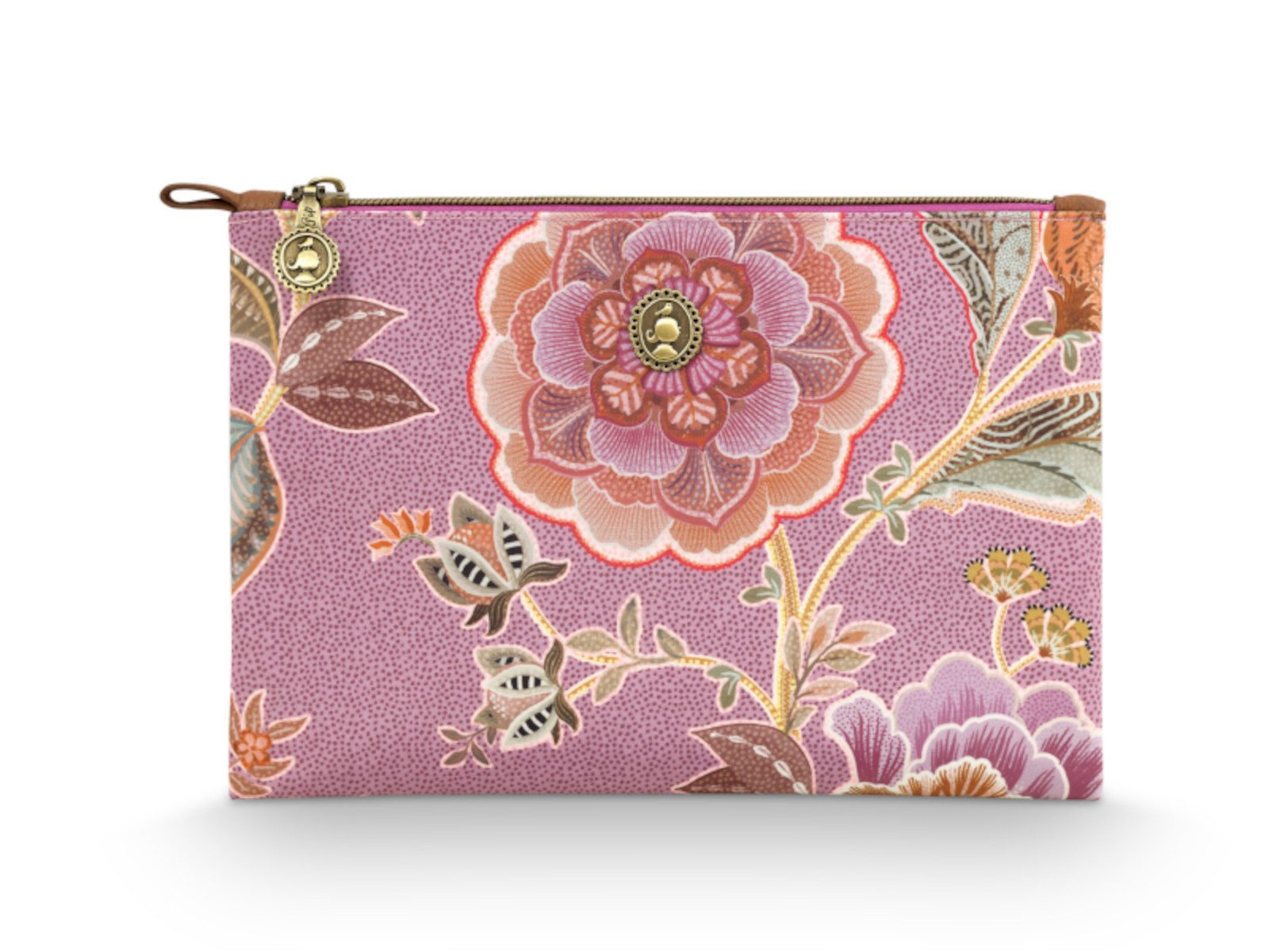Kulturbeutel Charly Kosmetiktasche flach medium Matata lila 24x1x15.5cm