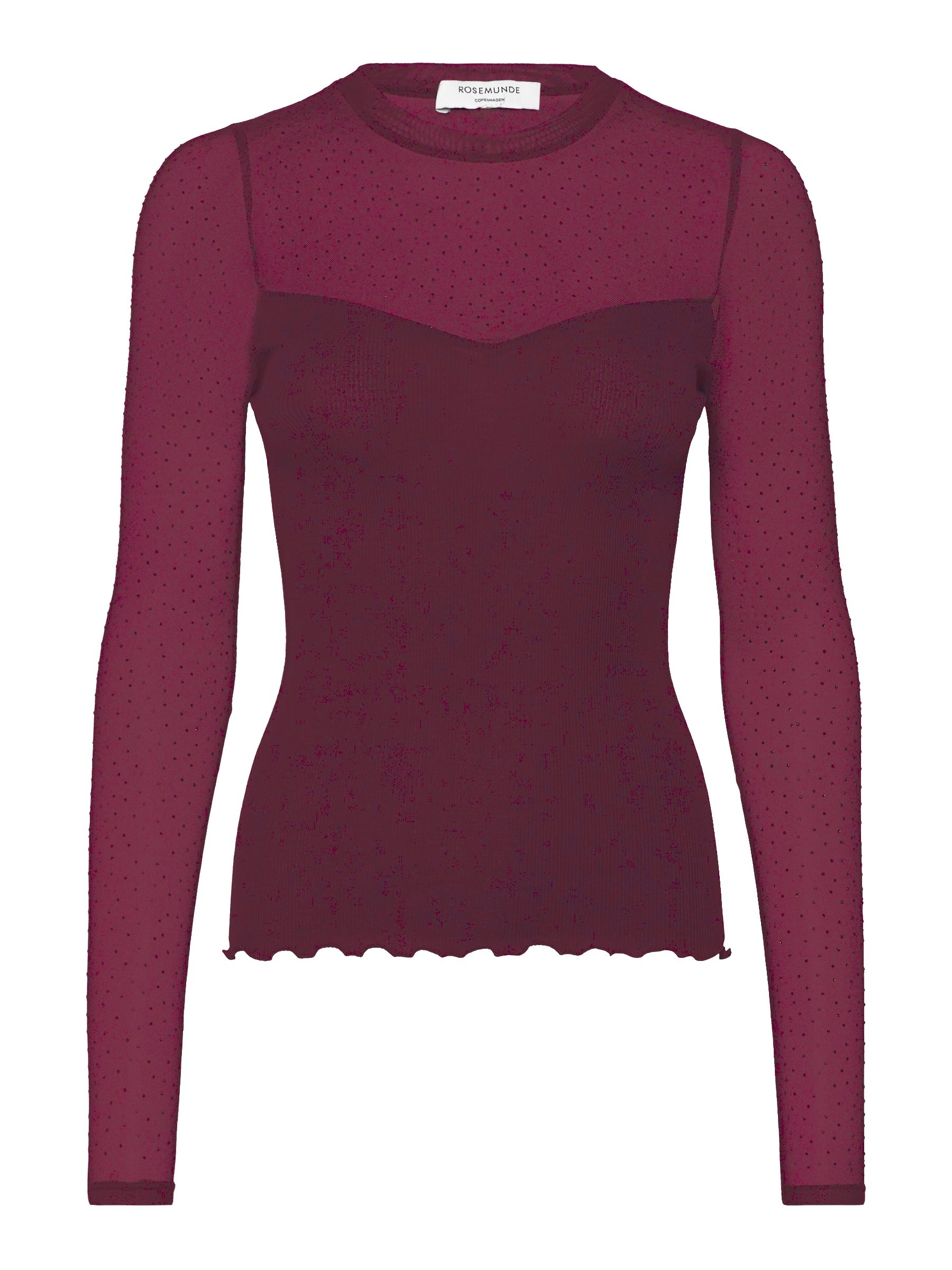 rosemunde Langarmshirt Bernadine shirt Spitzeneinsatz an günstig online kaufen