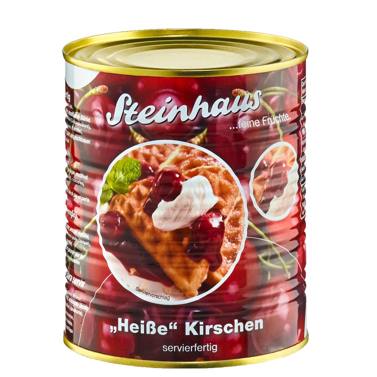 Steinhaus Obstkonserve, Steinhaus Heiße Kirschen feine Früchte servierfertig in der Dose 850ml