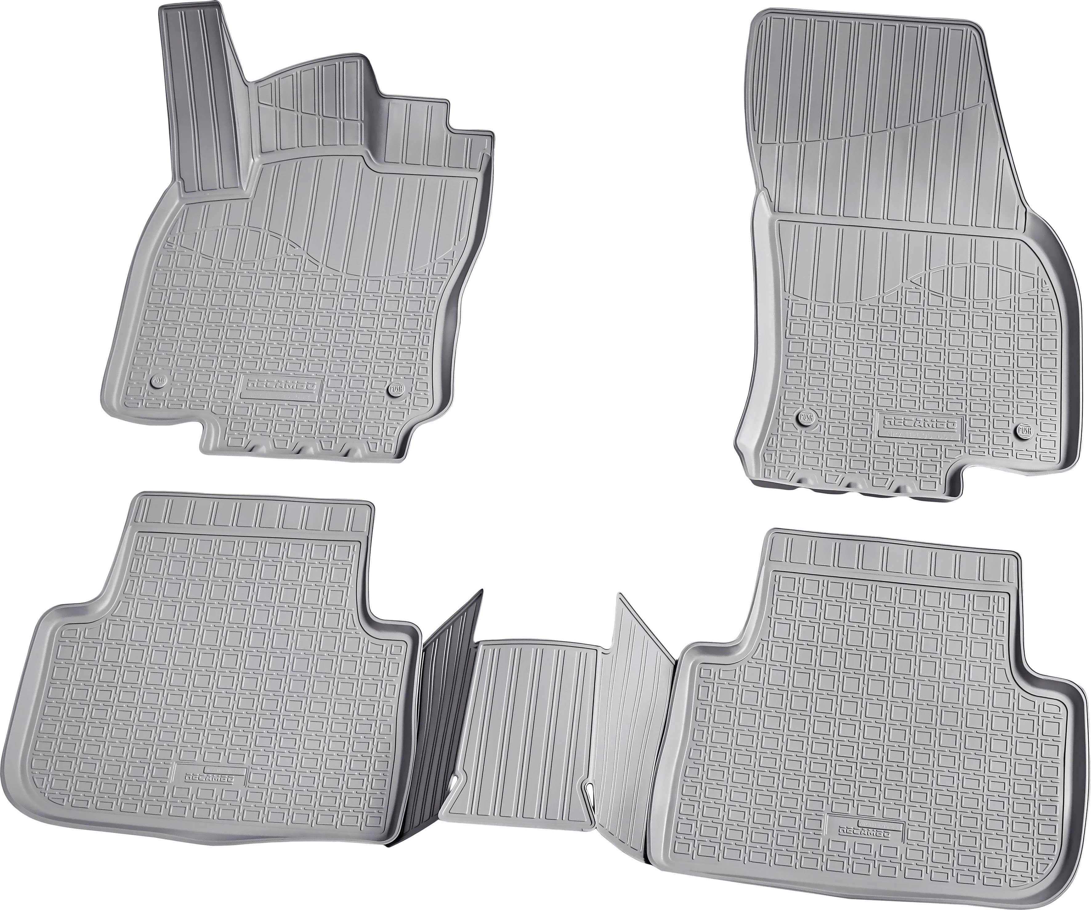 RECAMBO Passform-Fußmatten CustomComforts (4 St), für VW Tiguan, II AD1 ab  2016, perfekte Passform, Individuelle Maßanfertigung - perfekte Passform!