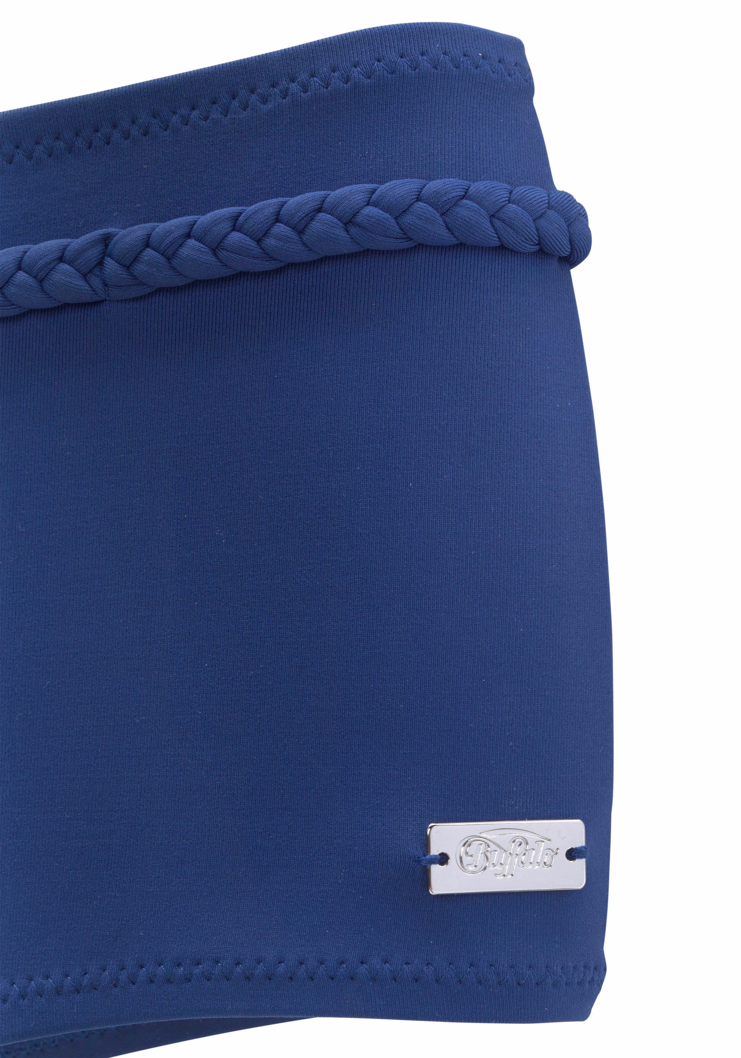 Buffalo Bikini-Hotpants Happy mit geflochtenem Ziergürtel