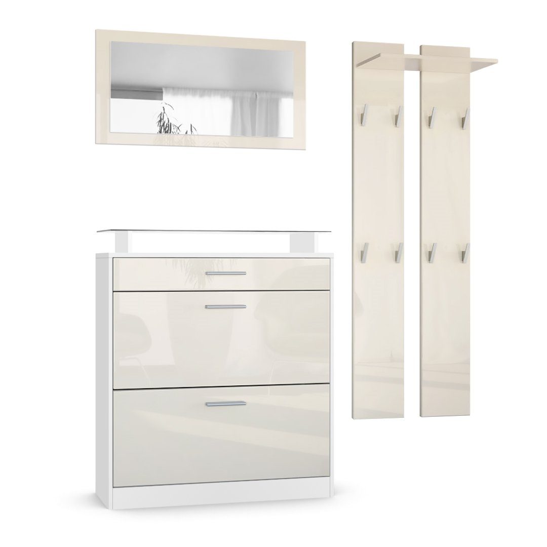 Vladon Garderoben-Set Loret, (Garderobe Set bestehend günstig online kaufen