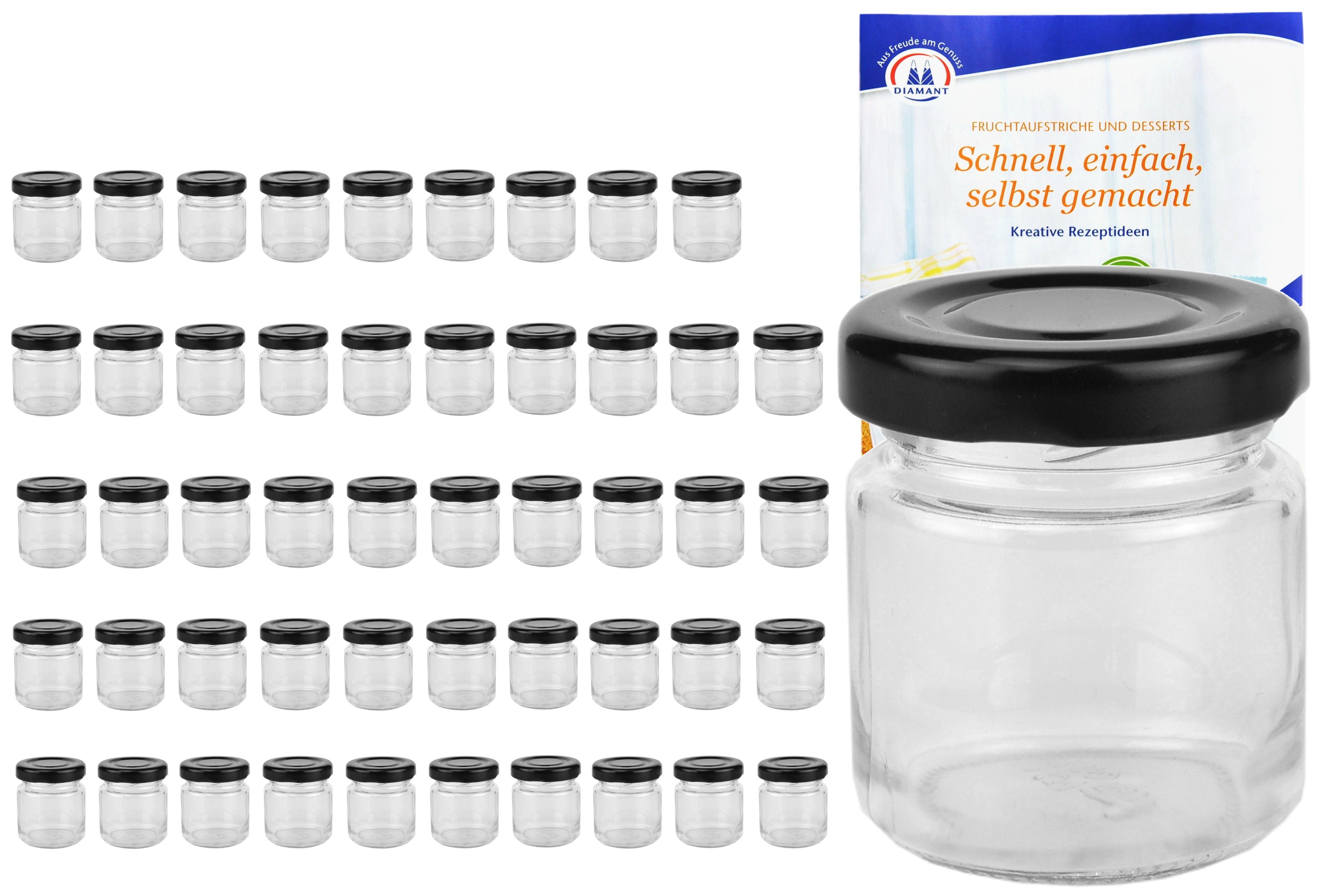 MamboCat Einmachglas 50er Set Mini Sturzgläser 53