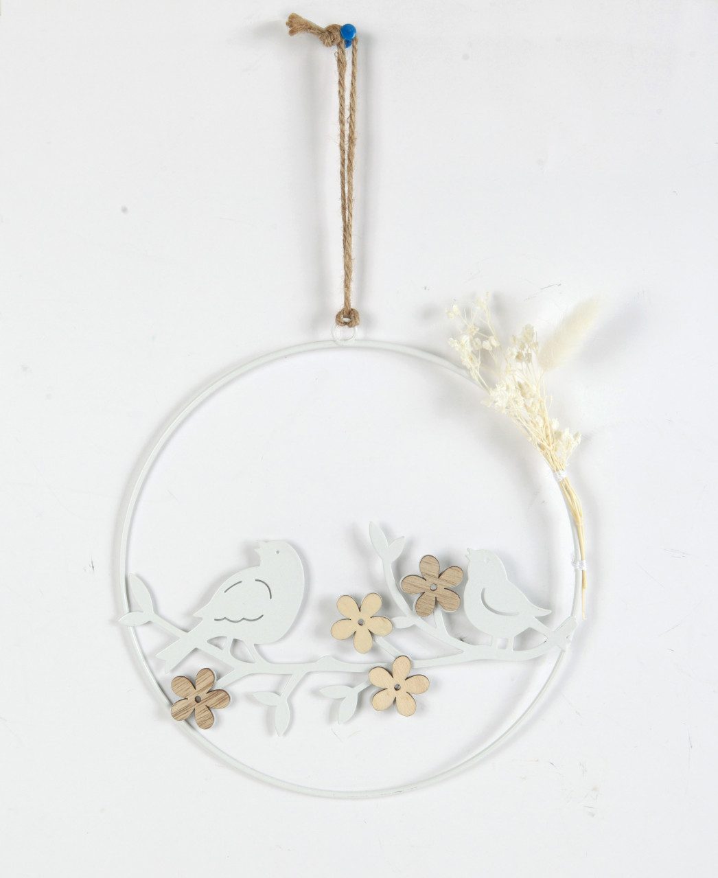 Trend Line Dekokranz TrendLine Aufhänger Metall mit Niete Vögel und günstig online kaufen