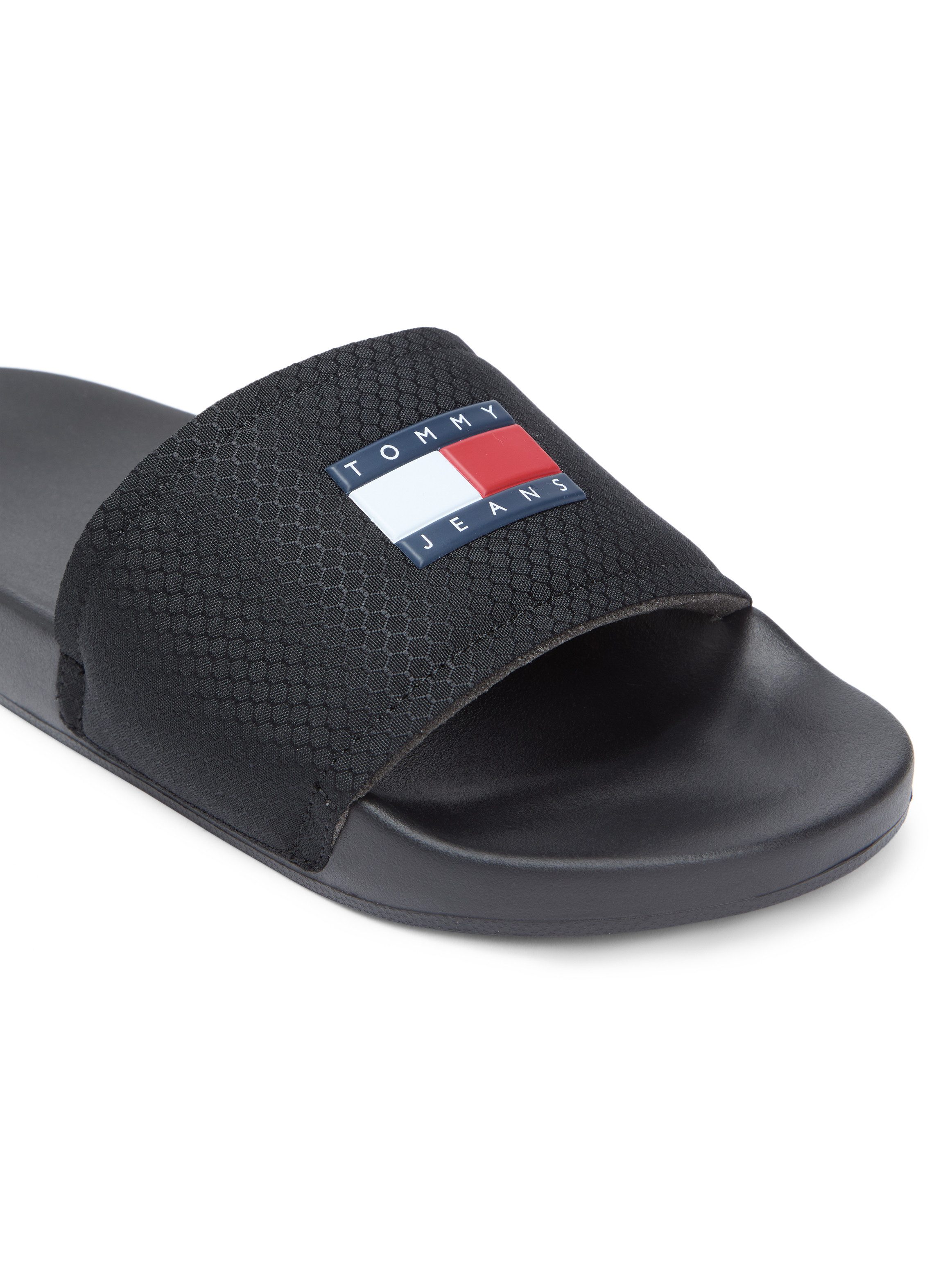 Tommy Jeans TJM POOL SLIDE Pantolette, Sommerschuh, Badeschuh, Hausschuh mit Logoschriftzug