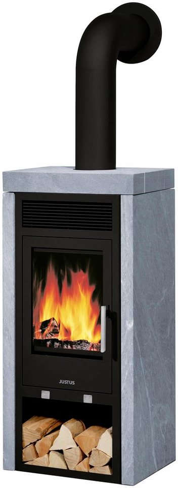 JUSTUS Kaminofen »Sylt«, 6 kW, Zeitbrand, Kamin mit