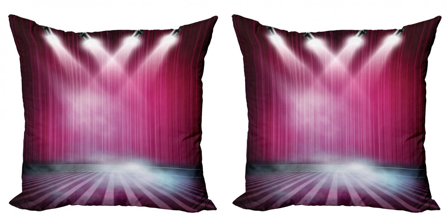 Kissenbezüge Modern Accent Vorhänge Digitaldruck, (2 Stück), drapierte Abakuhaus Theater Bild Doppelseitiger Stufe