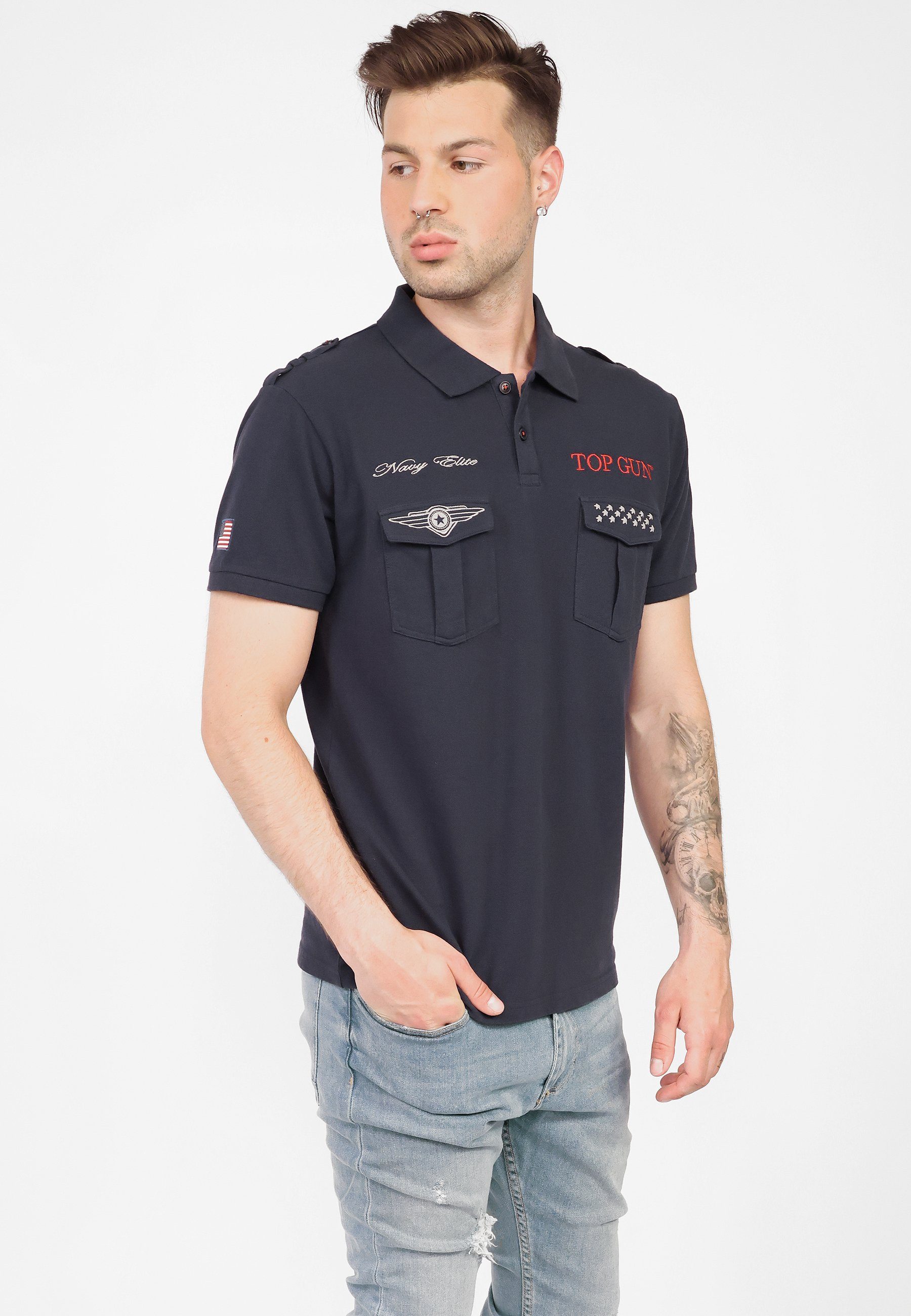 T-Shirt TG20213003 TOP GUN navy