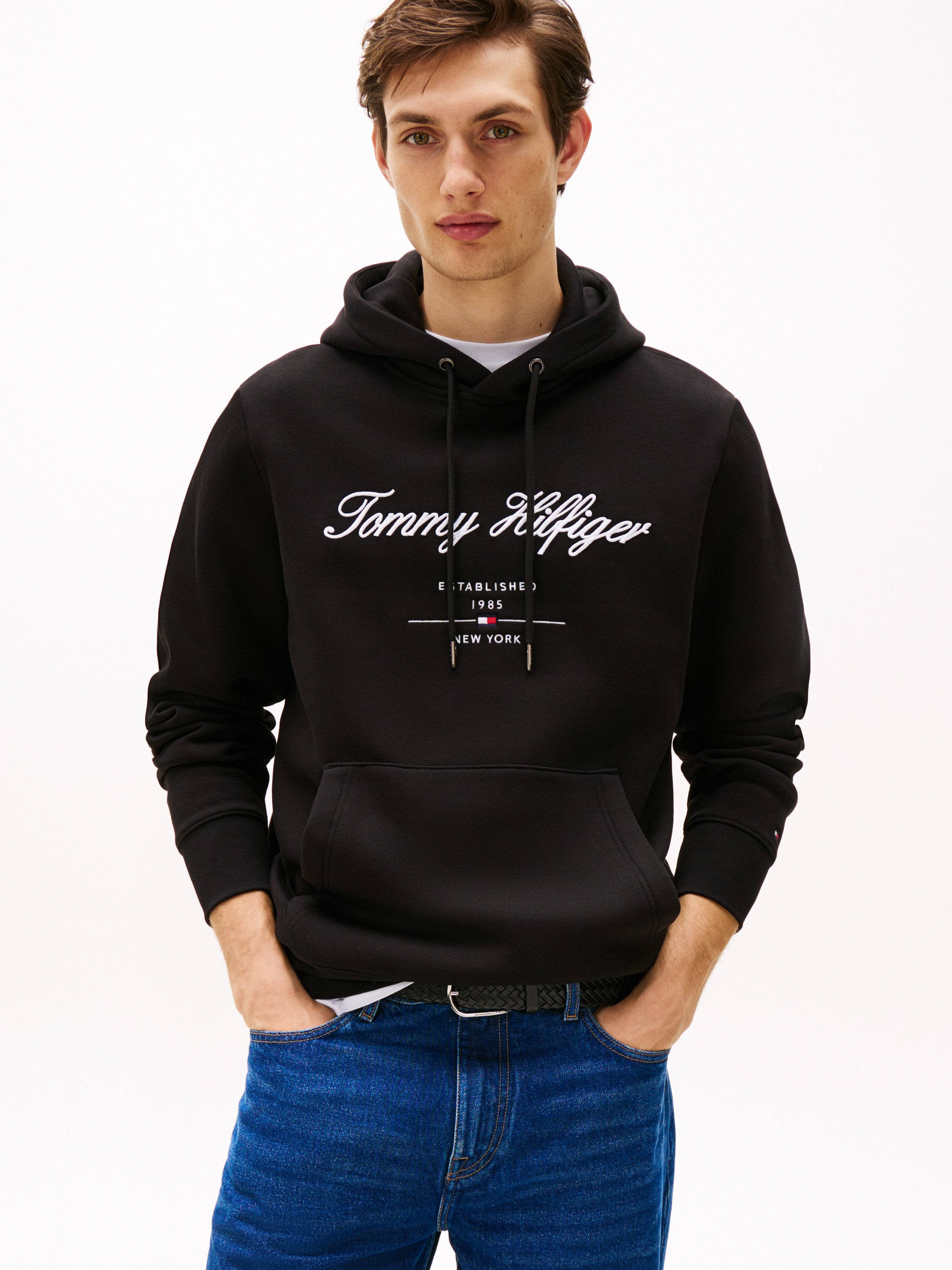 Tommy Hilfiger Hoodie SCRIPT LOGO HOODY mit aufgesticktem Logo günstig online kaufen