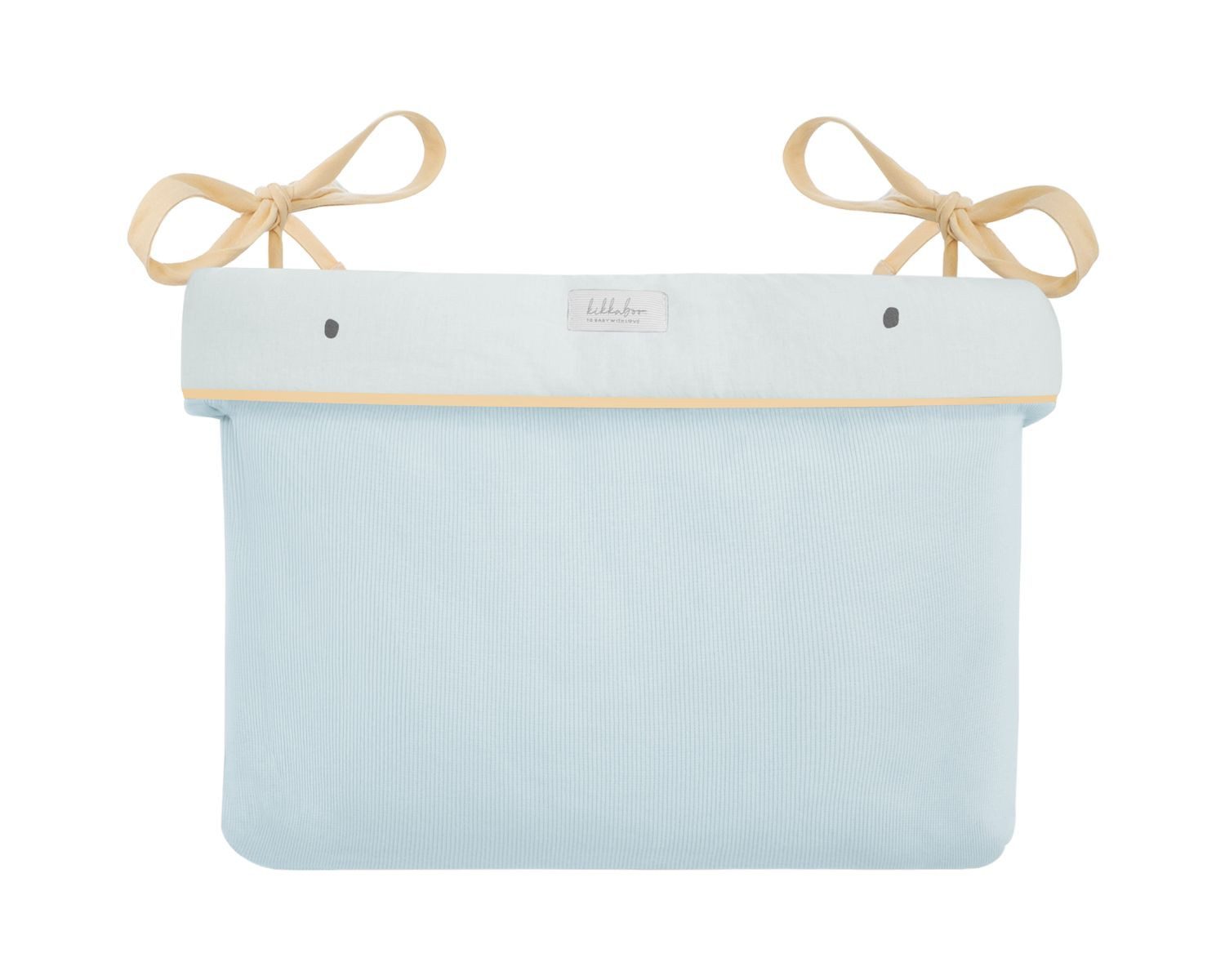 Kikkaboo Wickeltasche 311080600 (1-tlg), Baumwolle, Stickereien, Bindebänder, 33 x 23 x 8 cm, Aufbewahrungskorb