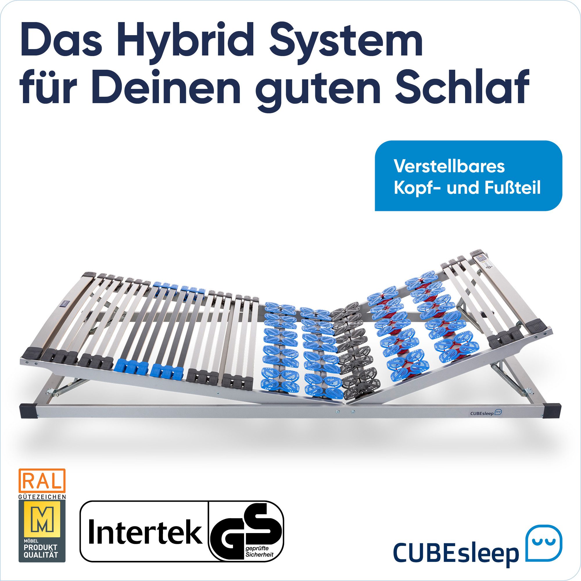Lattenrost Plus KF, CUBEsleep, Kopfteil verstellbar, günstig online kaufen