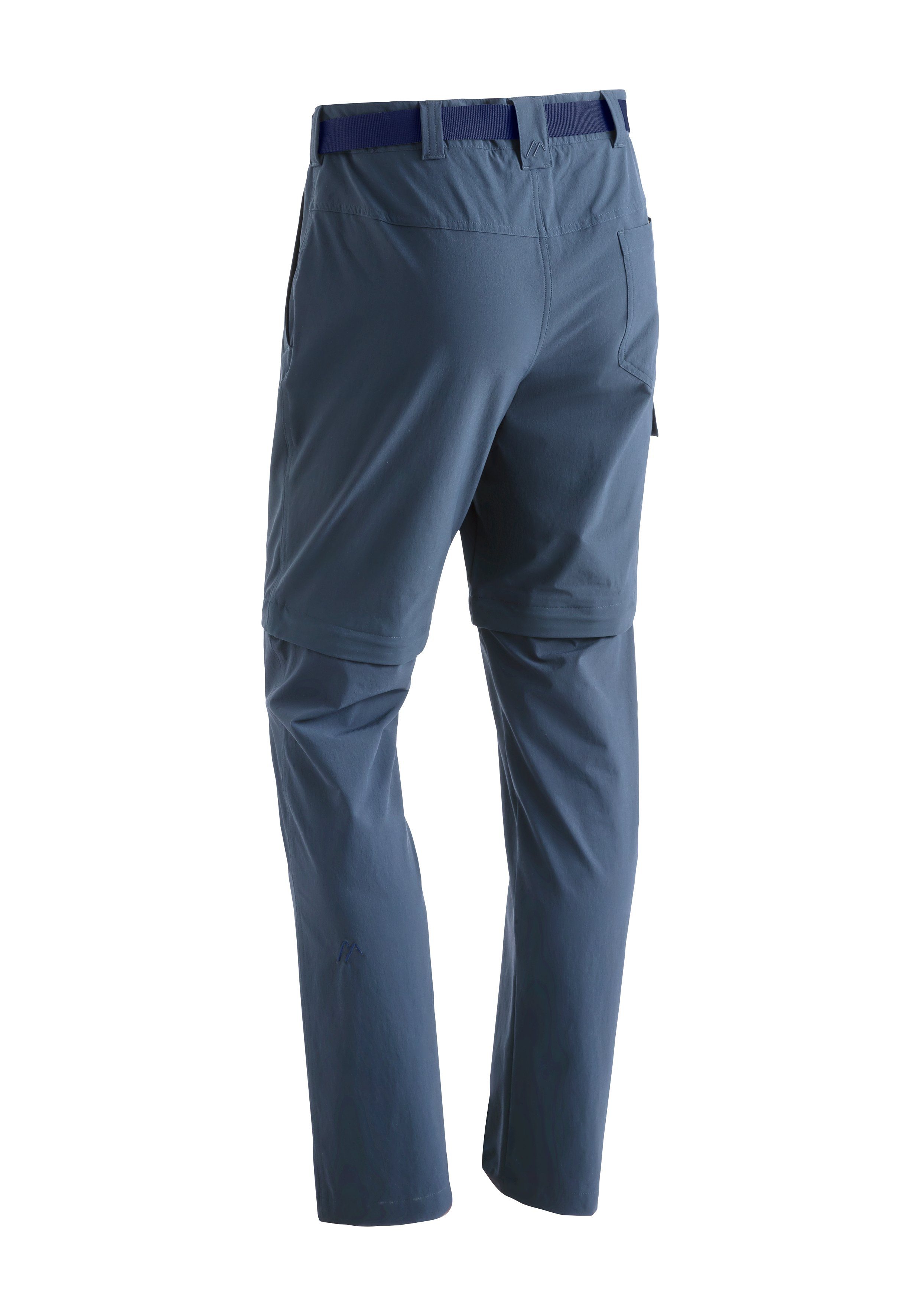 zipp-off Wanderhose, Outdoor-Hose Torid slim Herren Funktionshose jeansblau Maier atmungsaktive Sports zip