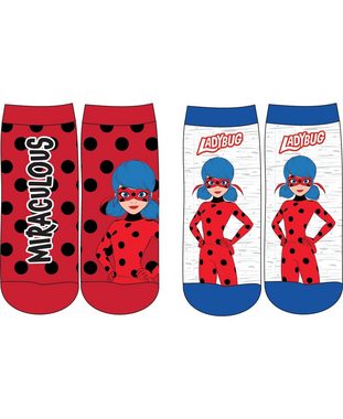 Miraculous - Ladybug Socken (2-Paar) Ladybug Mädchensocken Gr. 23-34
