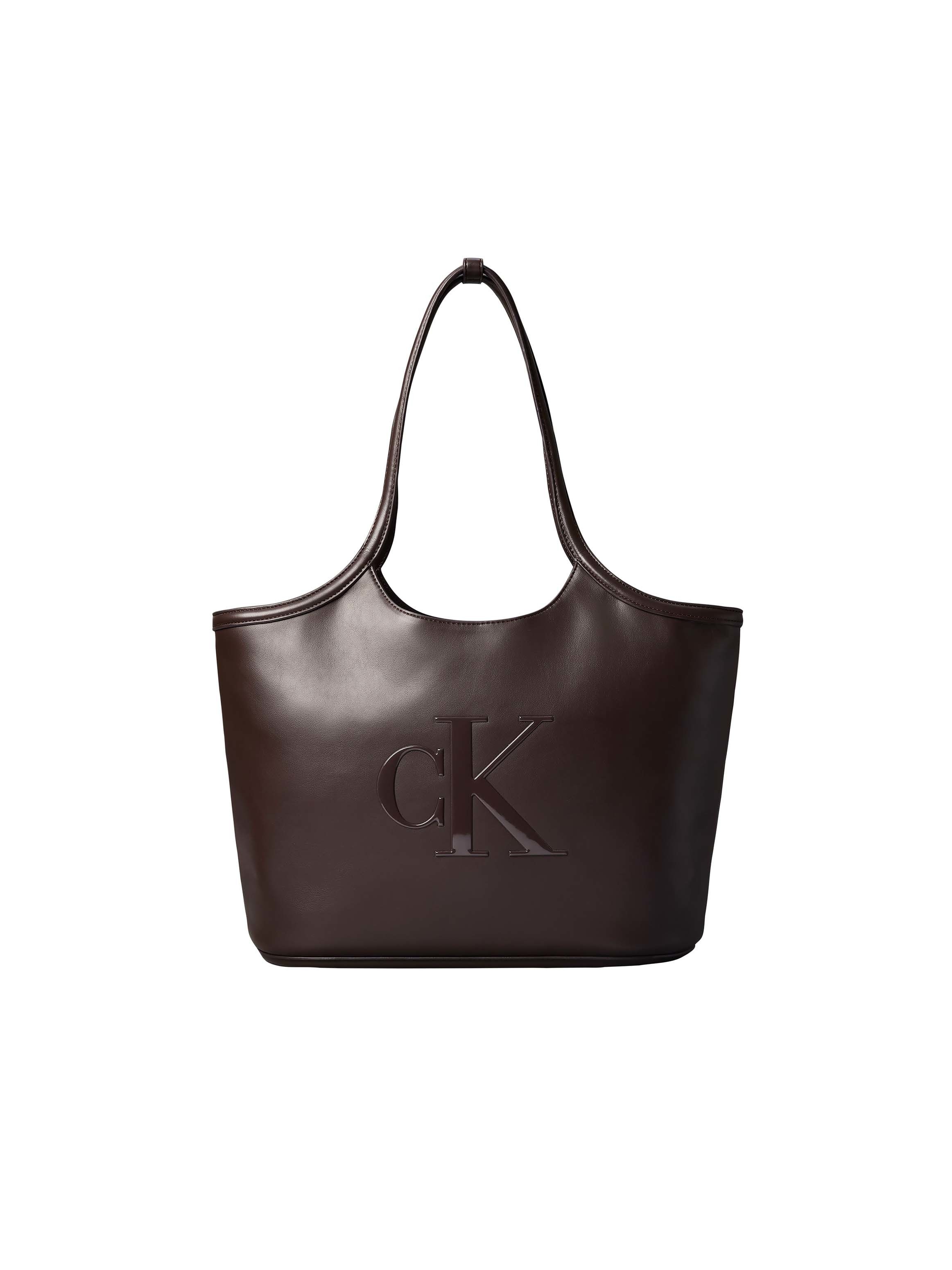 Calvin Klein Tragetasche BOLD CK SHOPPER, Shopper, Damen Umhängetasche, Schultertasche mit plakativem CK-Logo