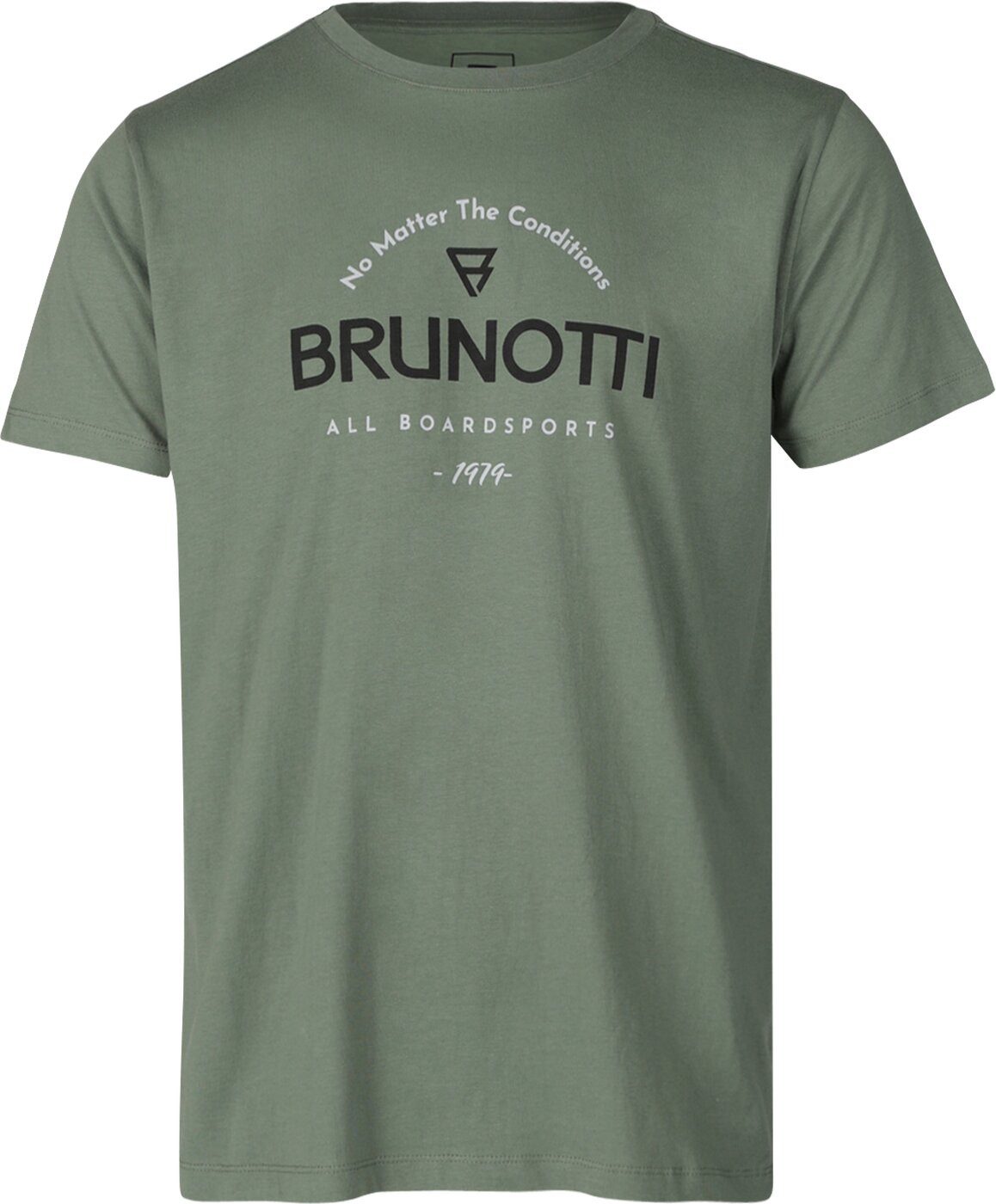 Brunotti Kurzarmshirt Jahn-Logoround Men T-shirt VINTAGE GREEN