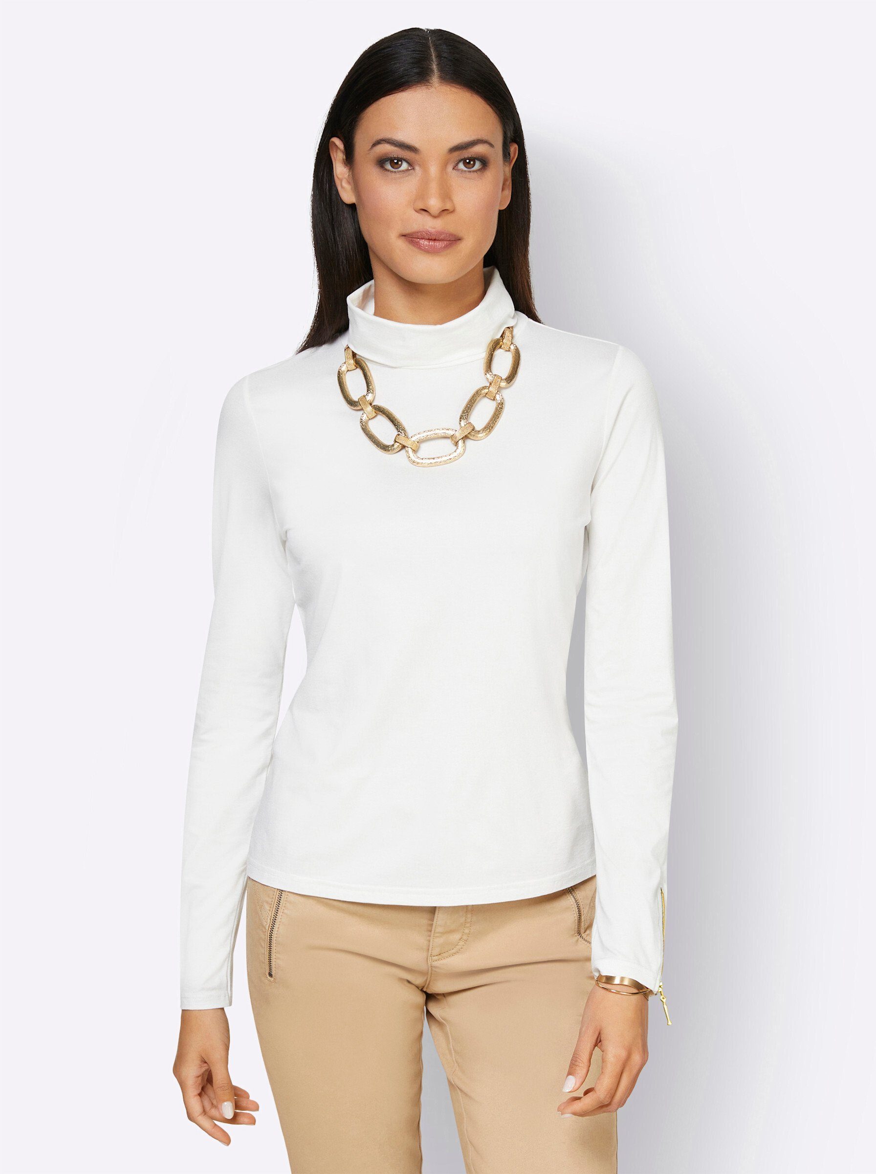 T-Shirt Rollkragenshirt