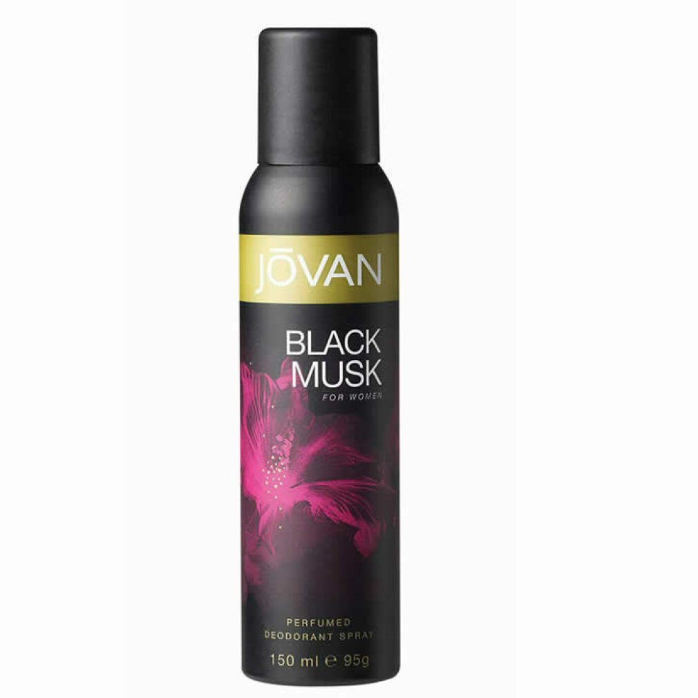 Jovan Deo-Zerstäuber Jovan Black Deodorant Musk Women for 150ml Spray