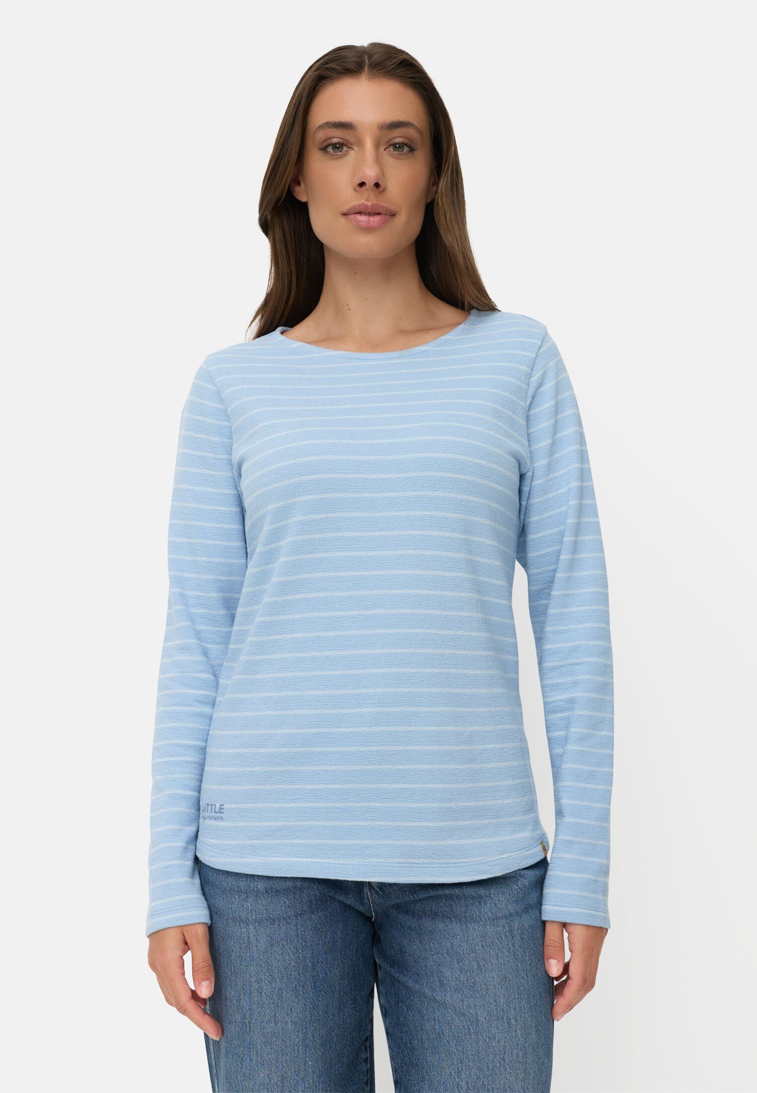 camel active Langarmshirt aus 100% Baumwolle Langarm