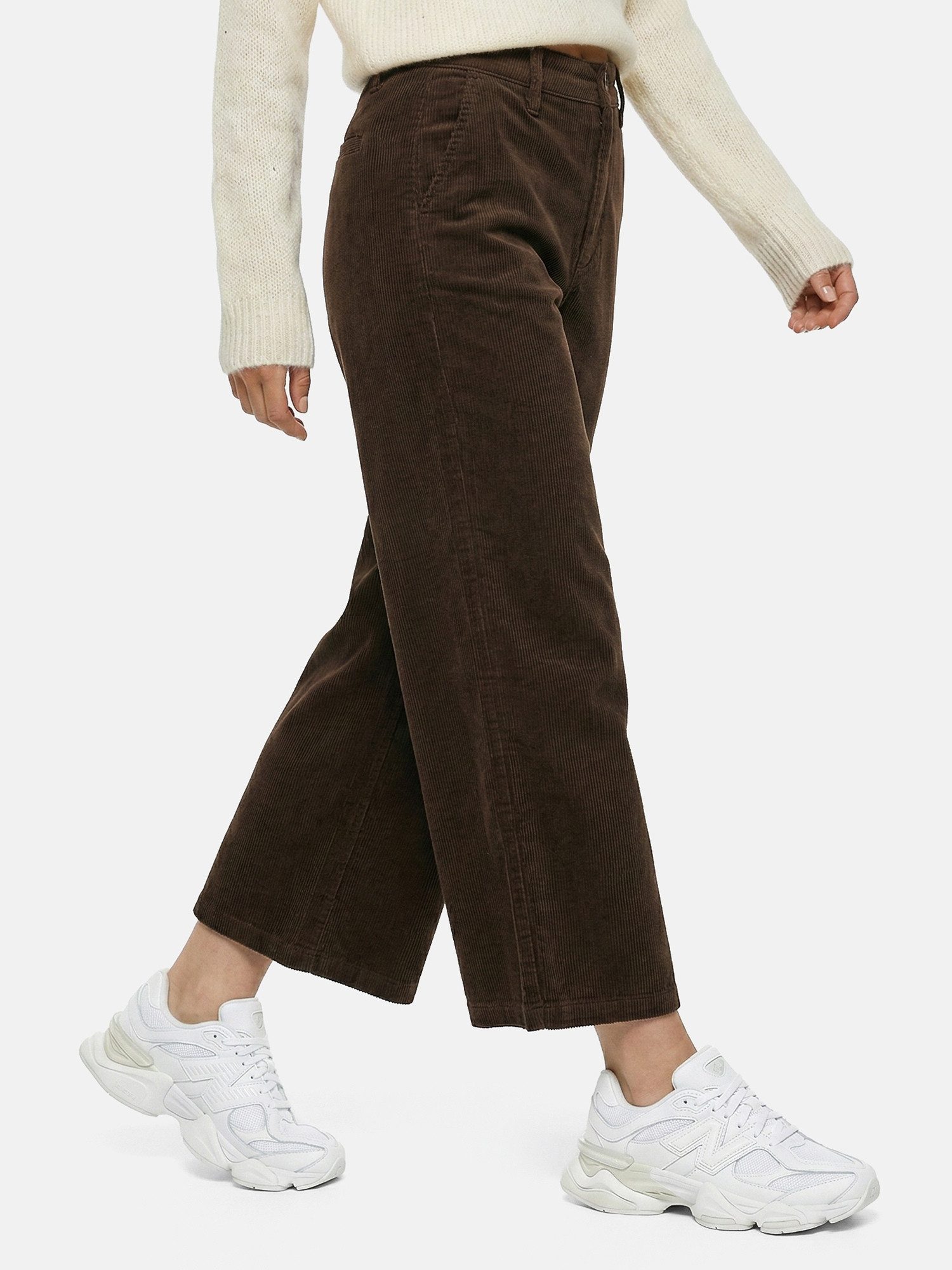 Tazzio Stoffhose F142 Cordhose mit Bundfalten, Wide Leg, hoher Bund – Bild 5 von 5