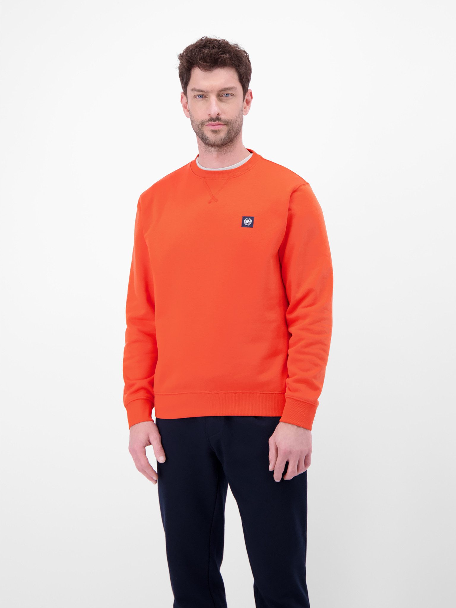 LERROS Sweater mit Logo-Badge