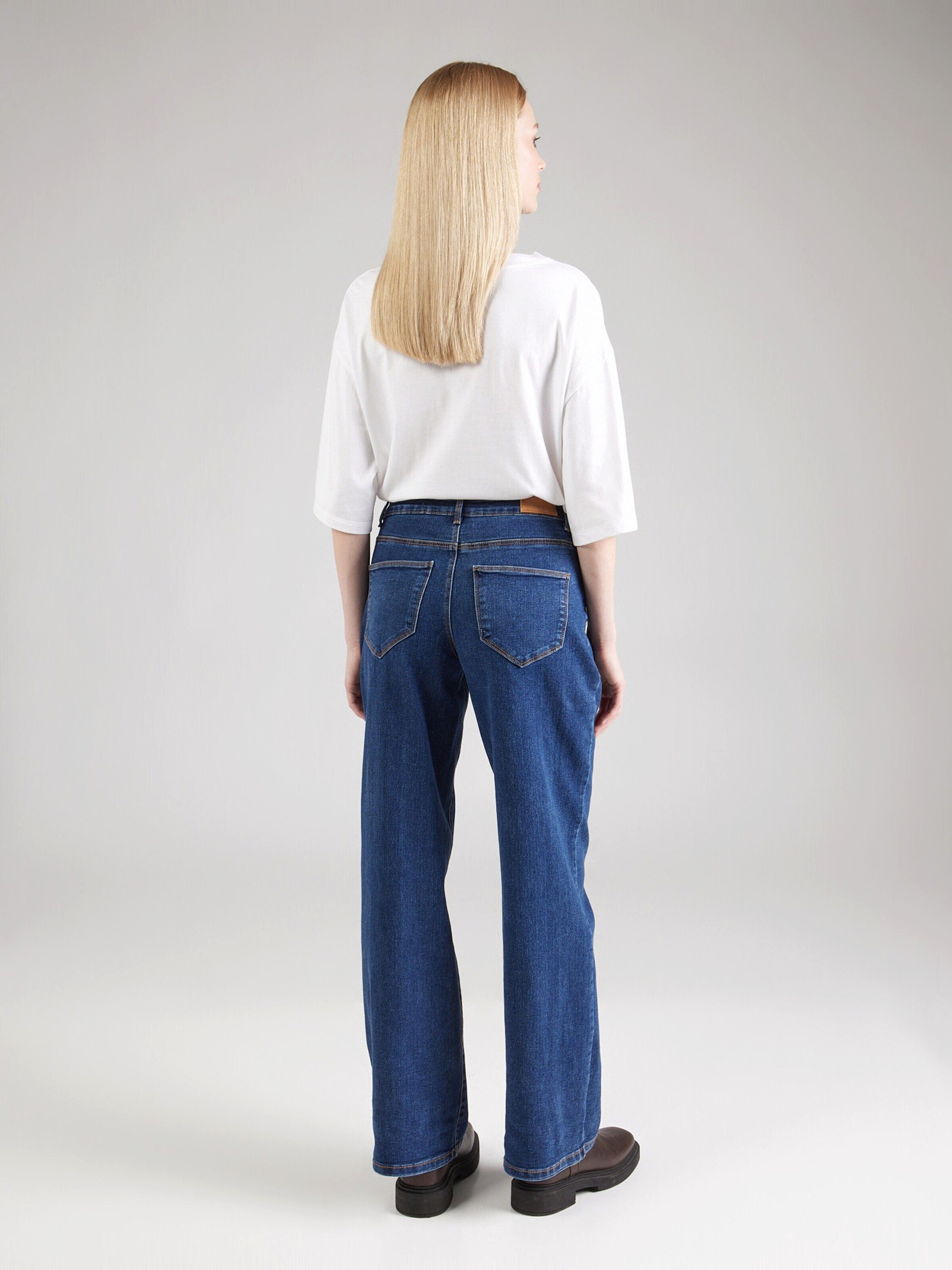 Vero Moda Weite Jeans Elly (1-tlg) Plain/ohne Details günstig online kaufen