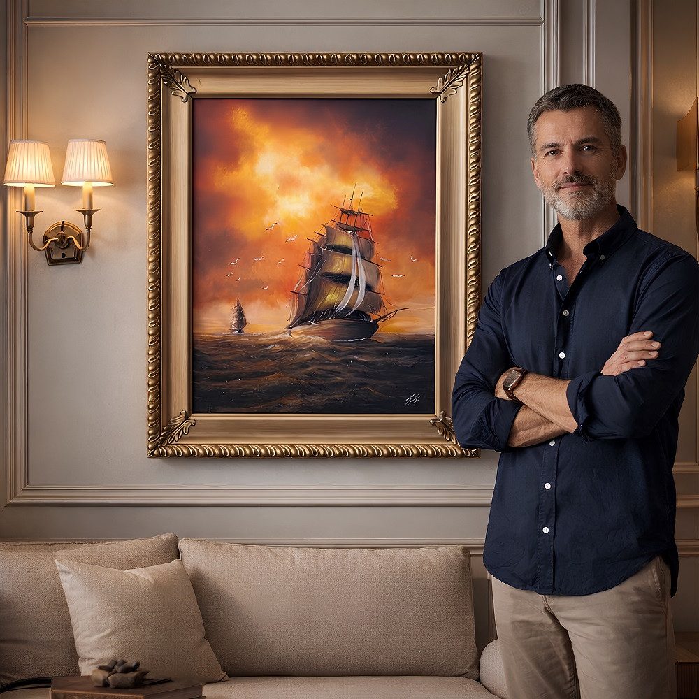 Xlmoebel Gemälde Handgemalte abstrakte Ölkunst modernes Bild auf Leinwand Sofort, abstrakt, Hergestellt in Europa
