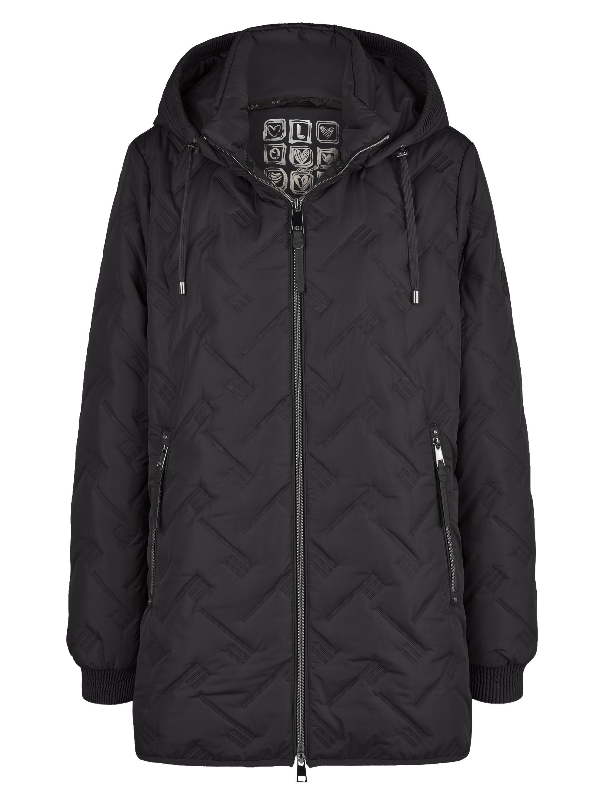 Barbara Lebek Steppjacke Übergangsjacke, Herbstjacke oder Damenjacke mit abnehmbarer Kapuze