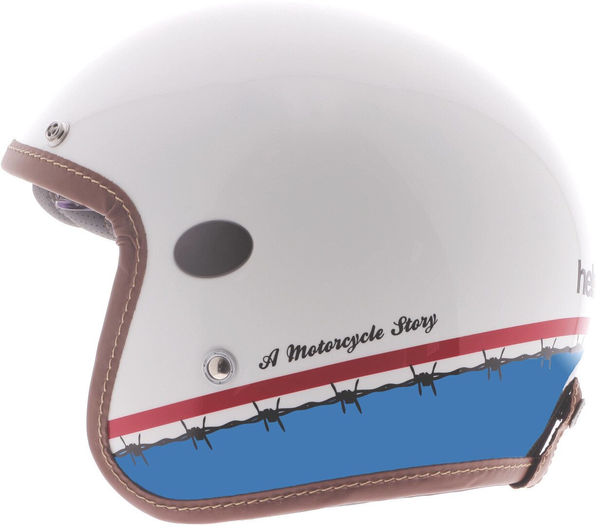 Helstons Motorradhelm Evasion Carbon Jethelm, integriertes Sonnenvisier