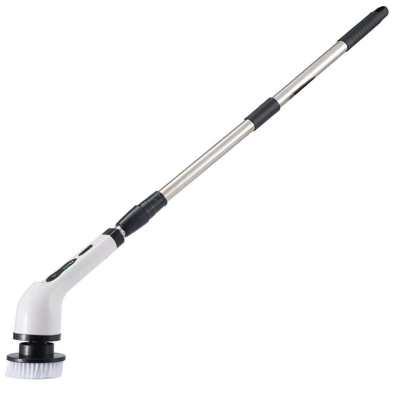 shop'n smile ideoon Elektro-Oberflächenbürste 7,2W Elektrische Reinigungsbürste mit 9-Aufsätzen Teleskopgriff &Akku, ausziehbar&kabellos/Laufzeit: ca. 60-80 min./ IPX5