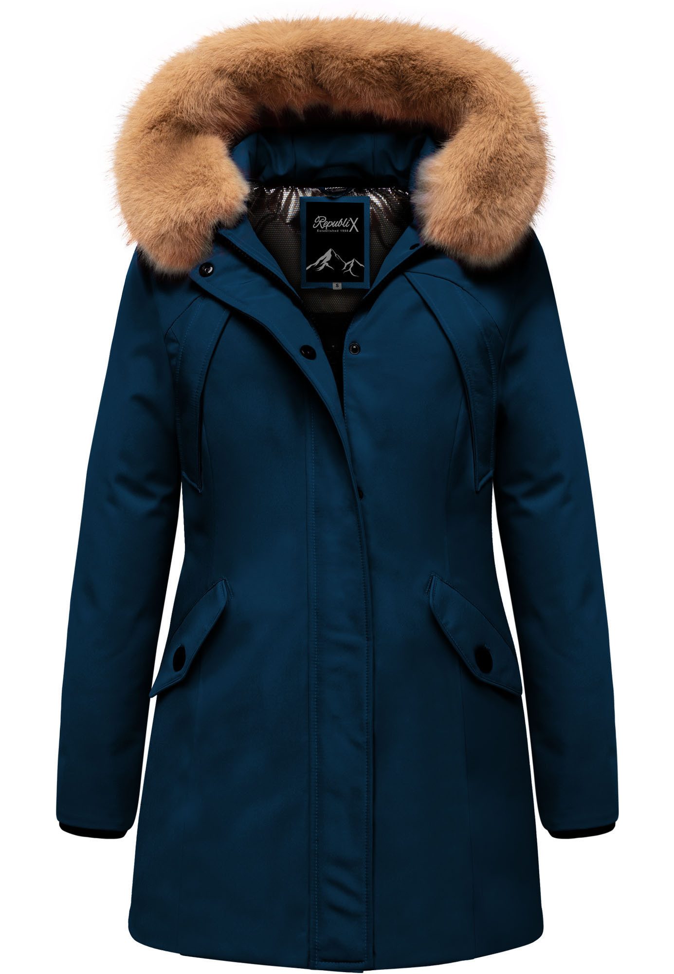 REPUBLIX Winterjacke LEXIE Damen Gefütterte Dicke Winter Jacke Mantel Parka günstig online kaufen