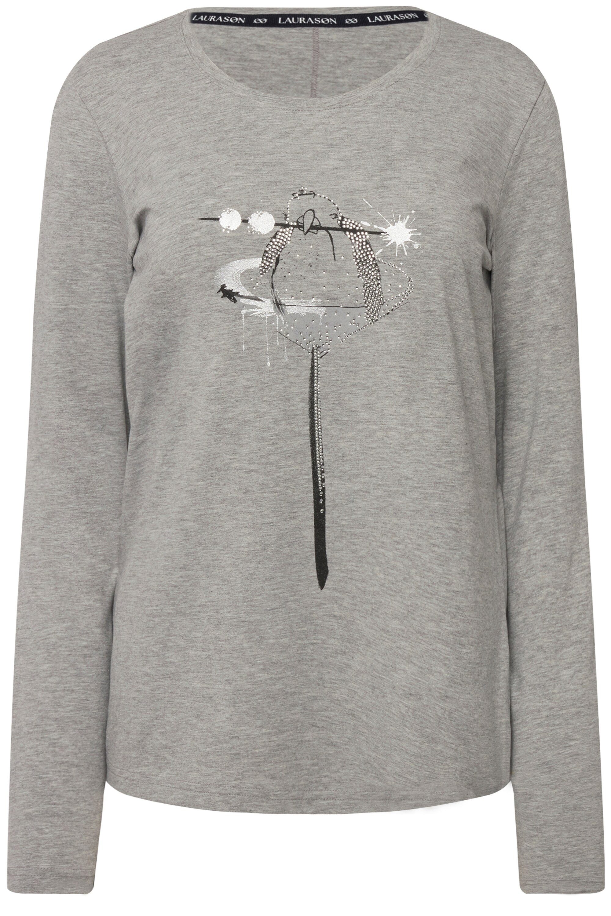 Laurasøn Longsleeve T-Shirt Vogel Rundhals Langarm günstig online kaufen
