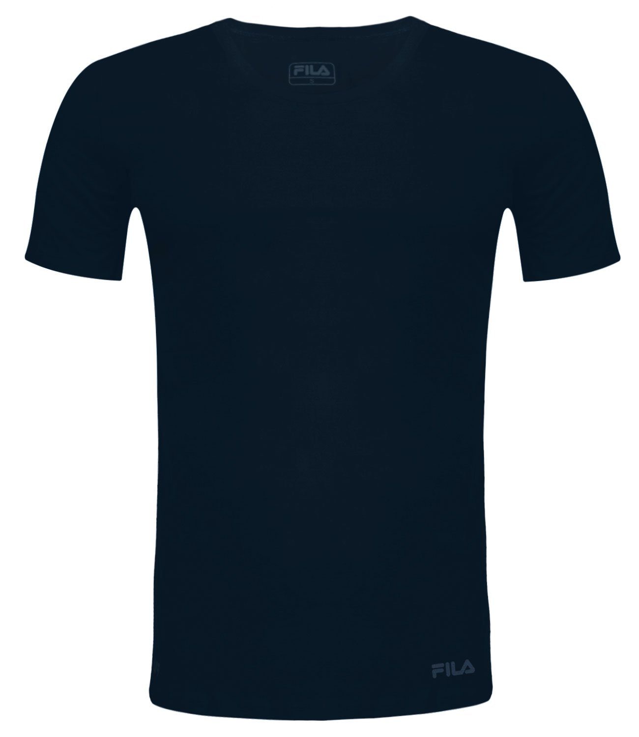 321 T-Shirt aus Round-Neck weichem navy Baumwolljersey Fila
