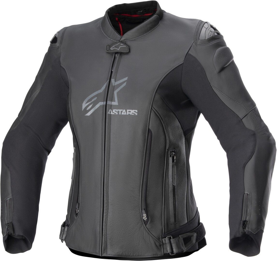 Alpinestars Motorradjacke Stella GP Plus R V4 Damen Motorrad Lederjacke herausnehmbares Innenfutter