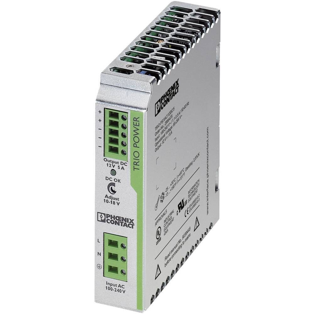 Stromversorgung TRIO-PS/1AC/12DC/ 5 Hutschienen-Netzteil