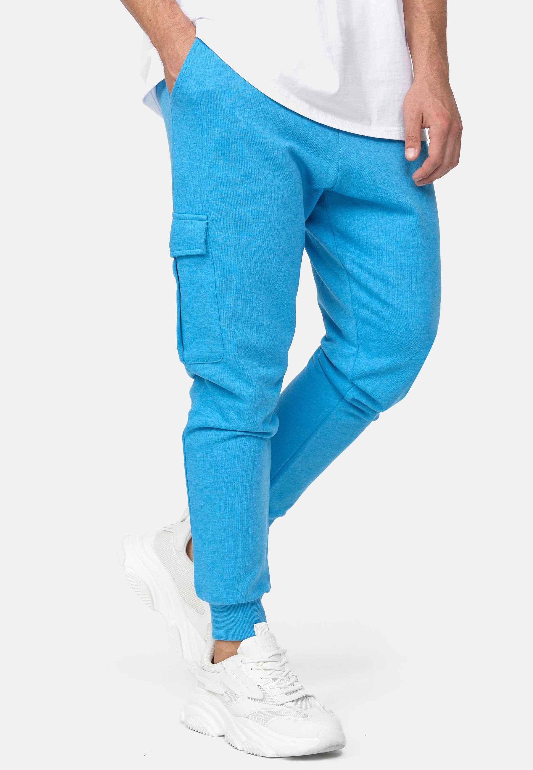 Indicode Jogger Pants Mix Bendner Blue Clear