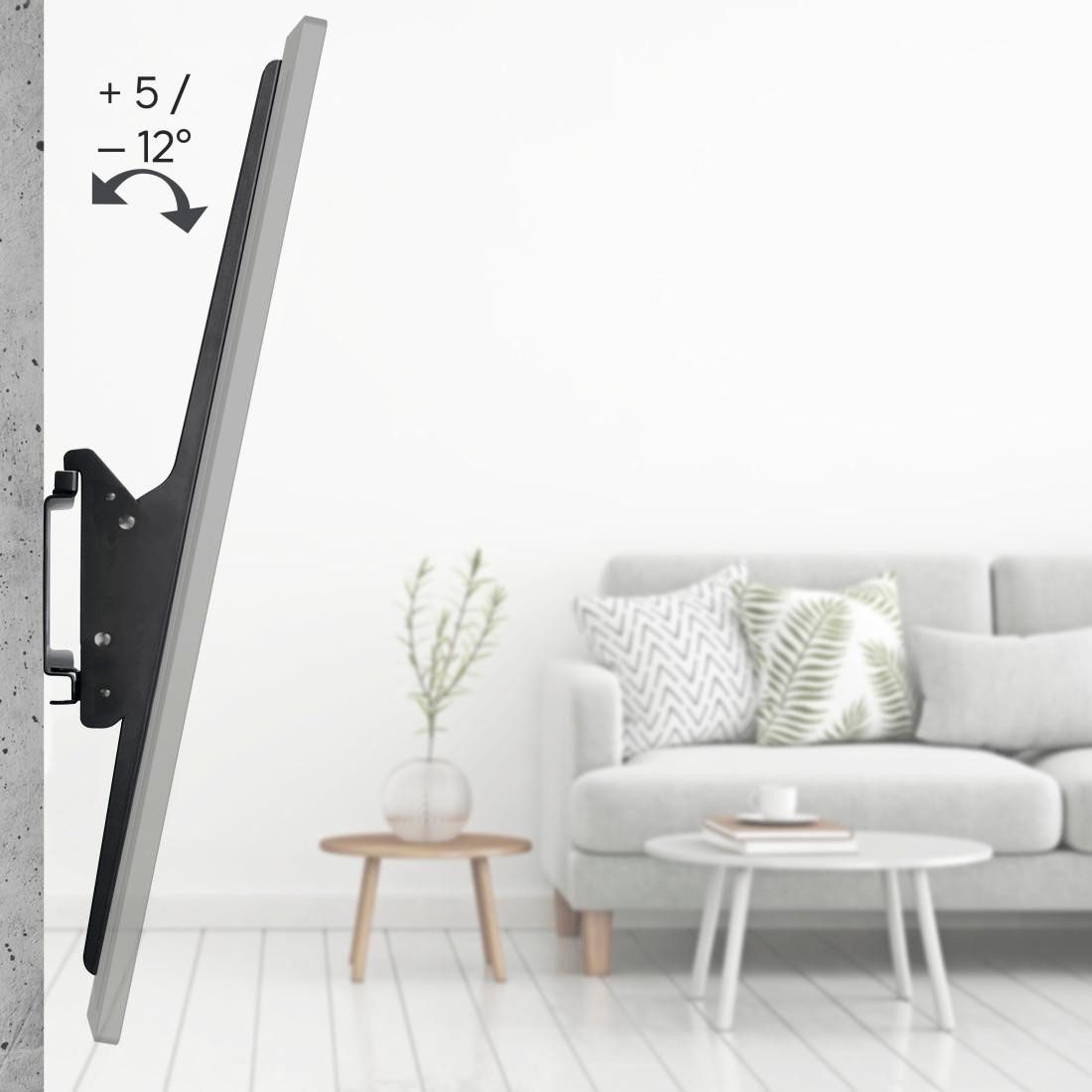 Hama TV-Wandhalterung Halterung neigbar, 94 - 304,8 cm (37" - 120),43", 50", 55", 65", 75", (bis 120 Zoll)