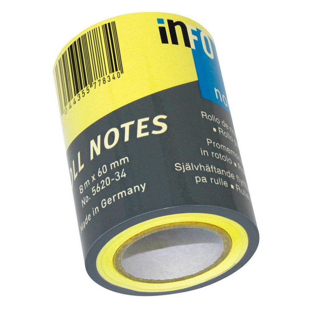 inFO Marker Ersatzrolle Haftnotizen-Rolle Standard 5620-34 gelb 1 Rolle