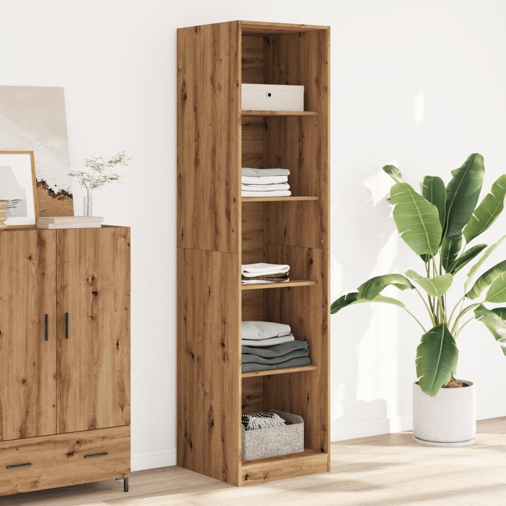 vidaXL Schrankmodule Kleiderschrank Artisan-Eiche 50x50x200 cm Holzwerkstof günstig online kaufen