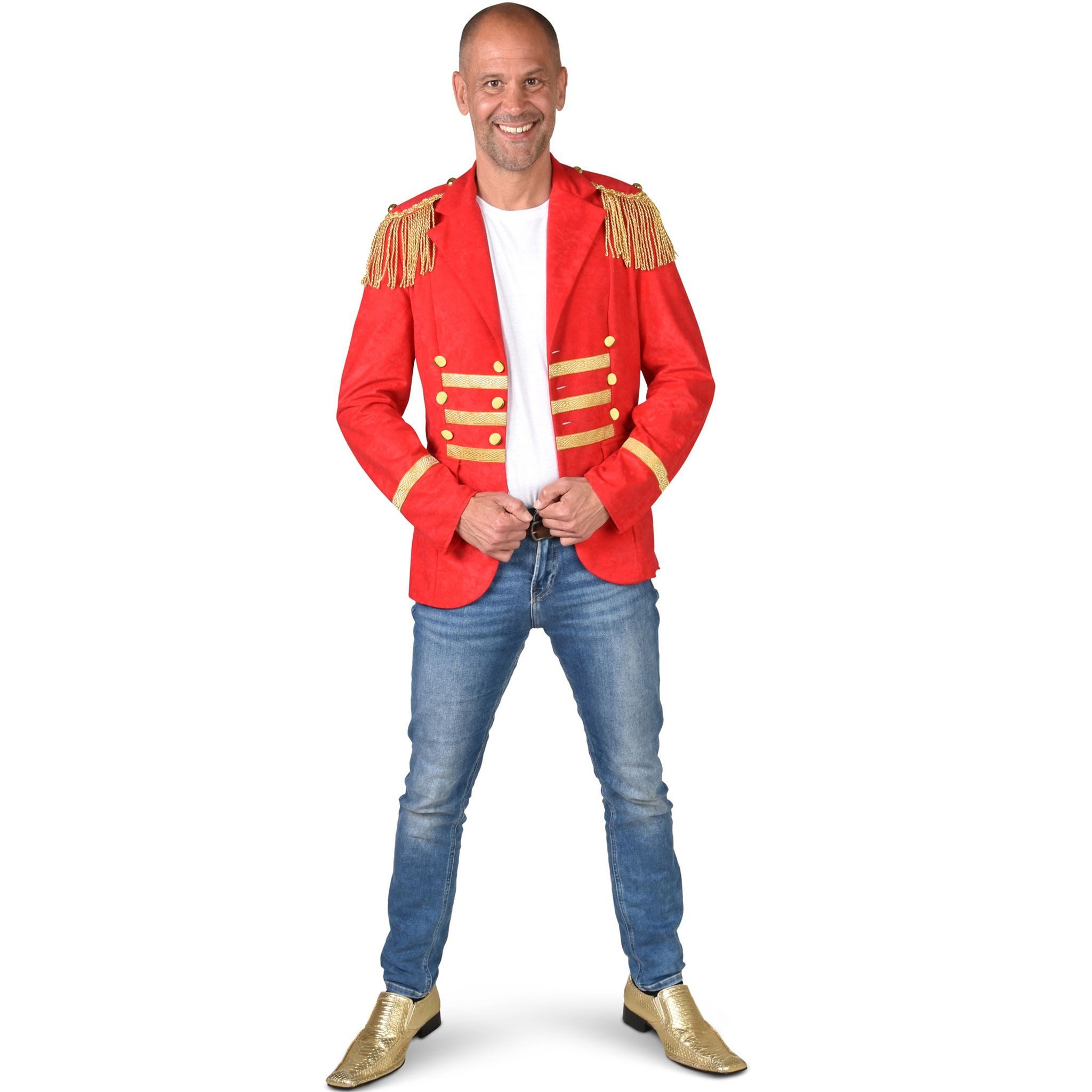 Funny Fashion Kostüm Zirkusjacke Rote Garde Uniform Herren