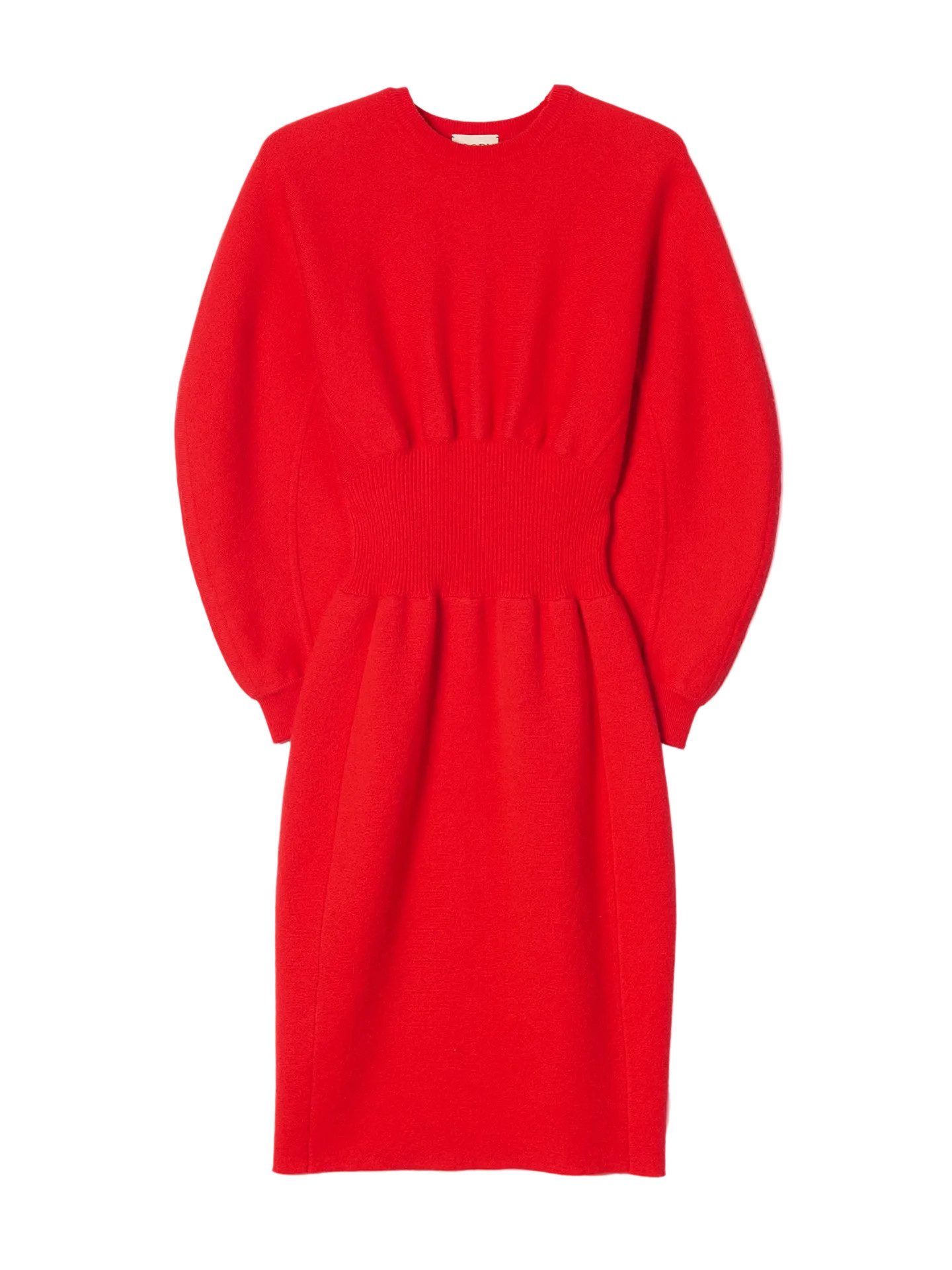 GOBI Cashmere Strickkleid Kaschmir-Kleid mit skulpturaler Silhouette