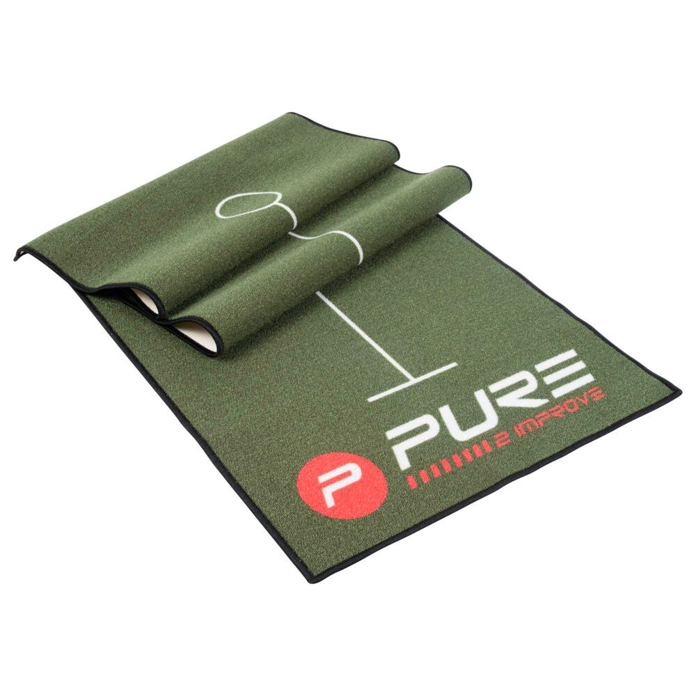 Pure 2 Improve Golf-Abschlagmatte Golf-Puttingmatte Talent grün 80x237cm