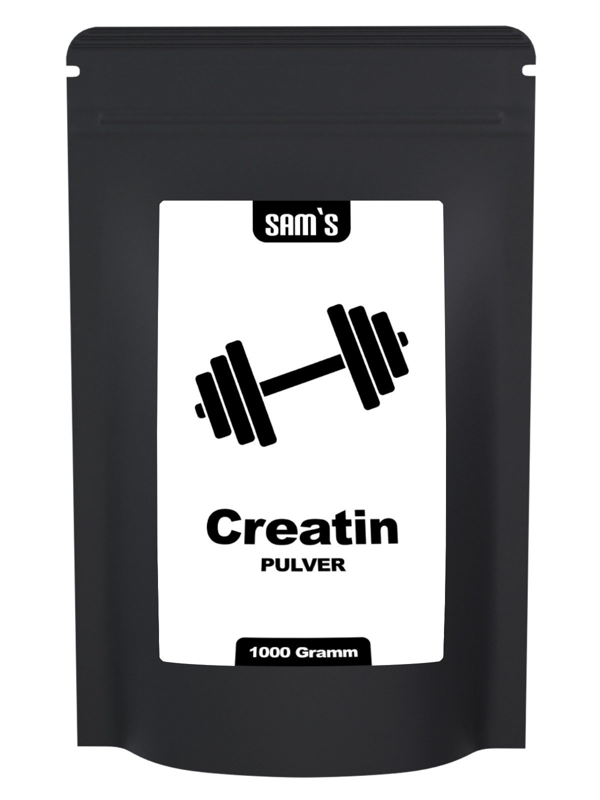 SAM'S Creatin Monohydrat Pulver, 1000 g, Mesh-Faktor 200, hergestellt in Deutschland