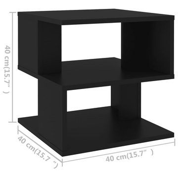 vidaXL Beistelltisch Beistelltisch Schwarz 40x40x40 cm Holzwerkstoff (1-St)