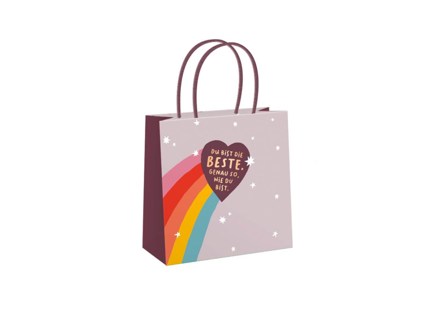 Grafik Werkstatt Geschenkpapier Geschenktüte klein Du bist die Beste...