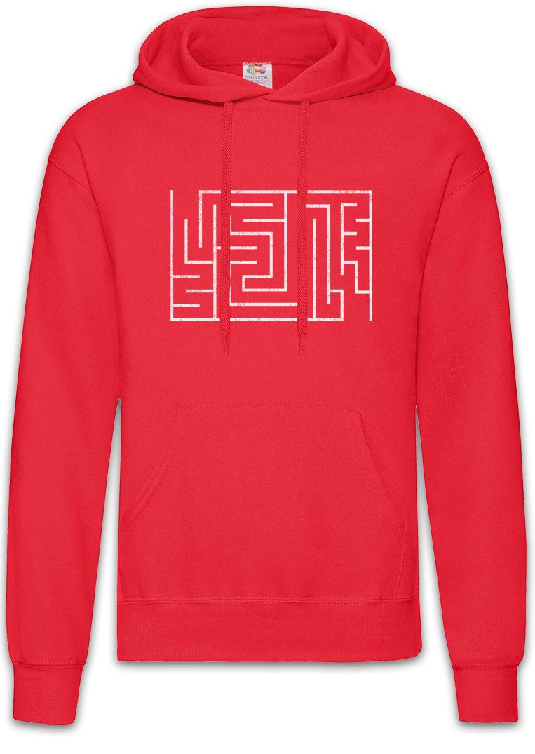 Hoodie Maze II Herren Hoodie Labyrinth Esoterik Mystik Spirale Hypnose