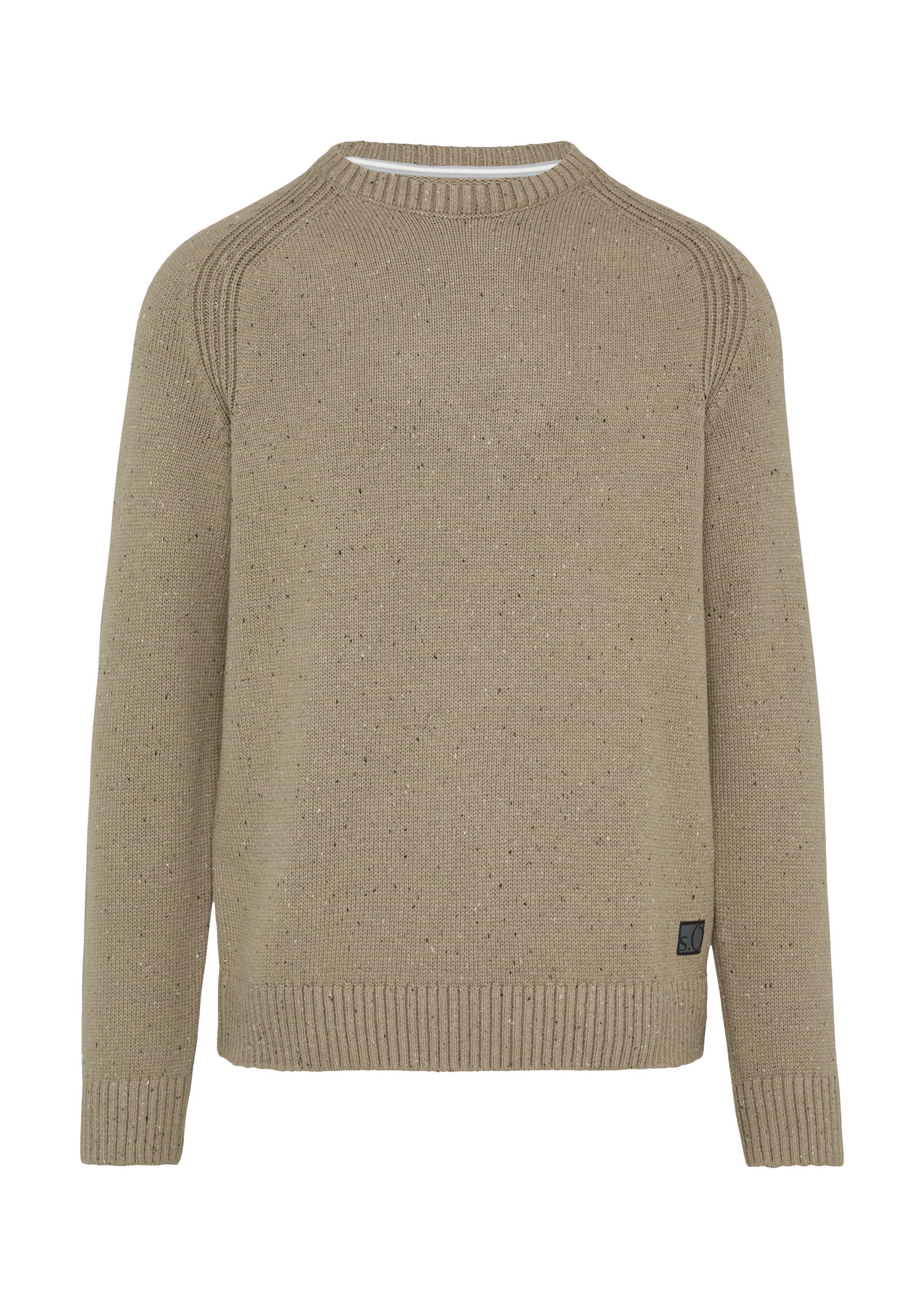 s.Oliver Longpullover Strickpullover Crew-Neck-Pullover mit Farbeffekt günstig online kaufen