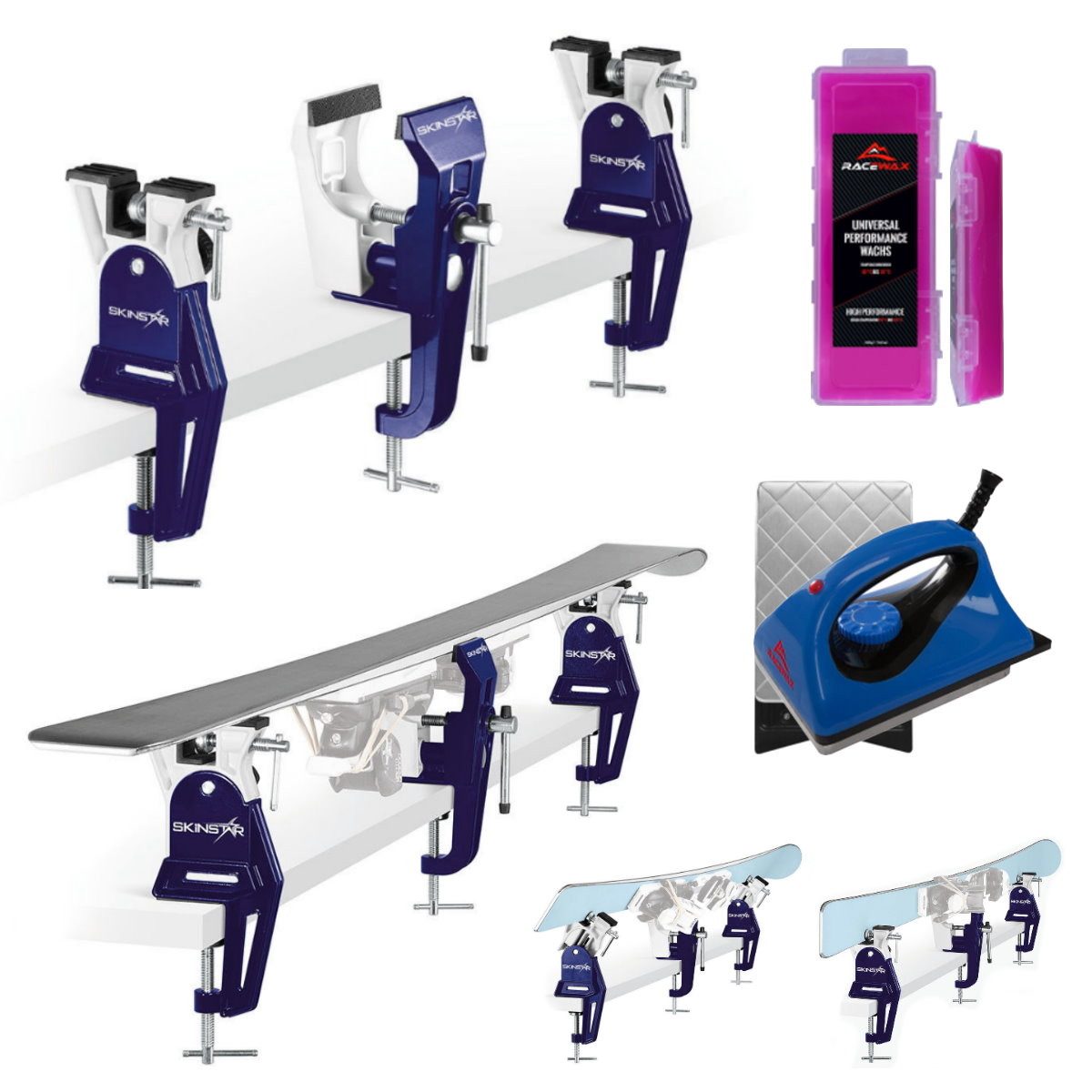 RaceWax Ski RaceWax Skiwax Set 3-teilig Racing Ski Vice Worldcup Skispanner