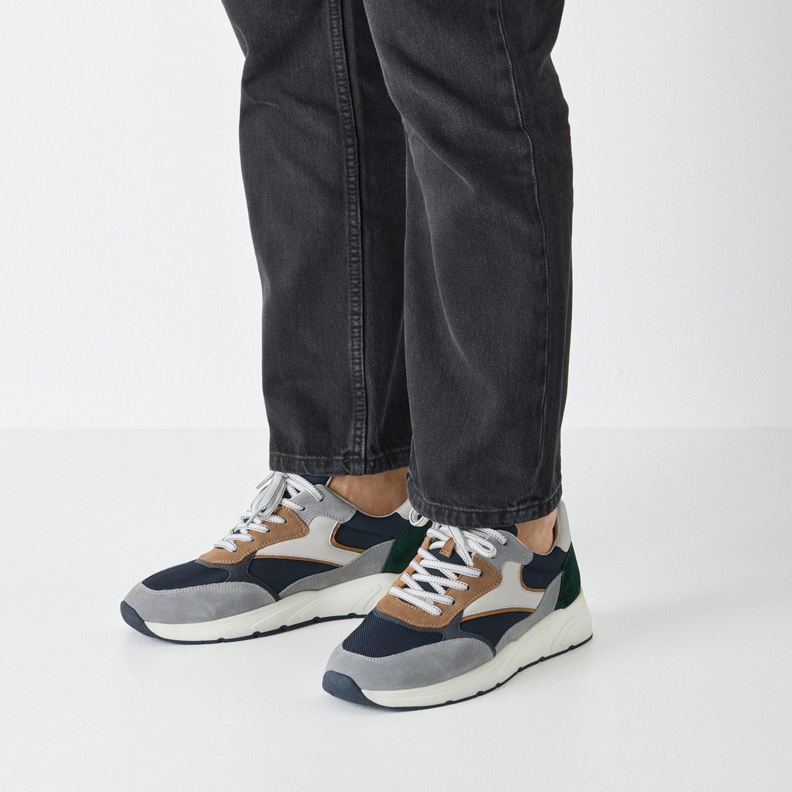 Tamaris Sneaker Freizeitschuh, Schnürschuh mit modischen Kontrastbesätzen, für Herren