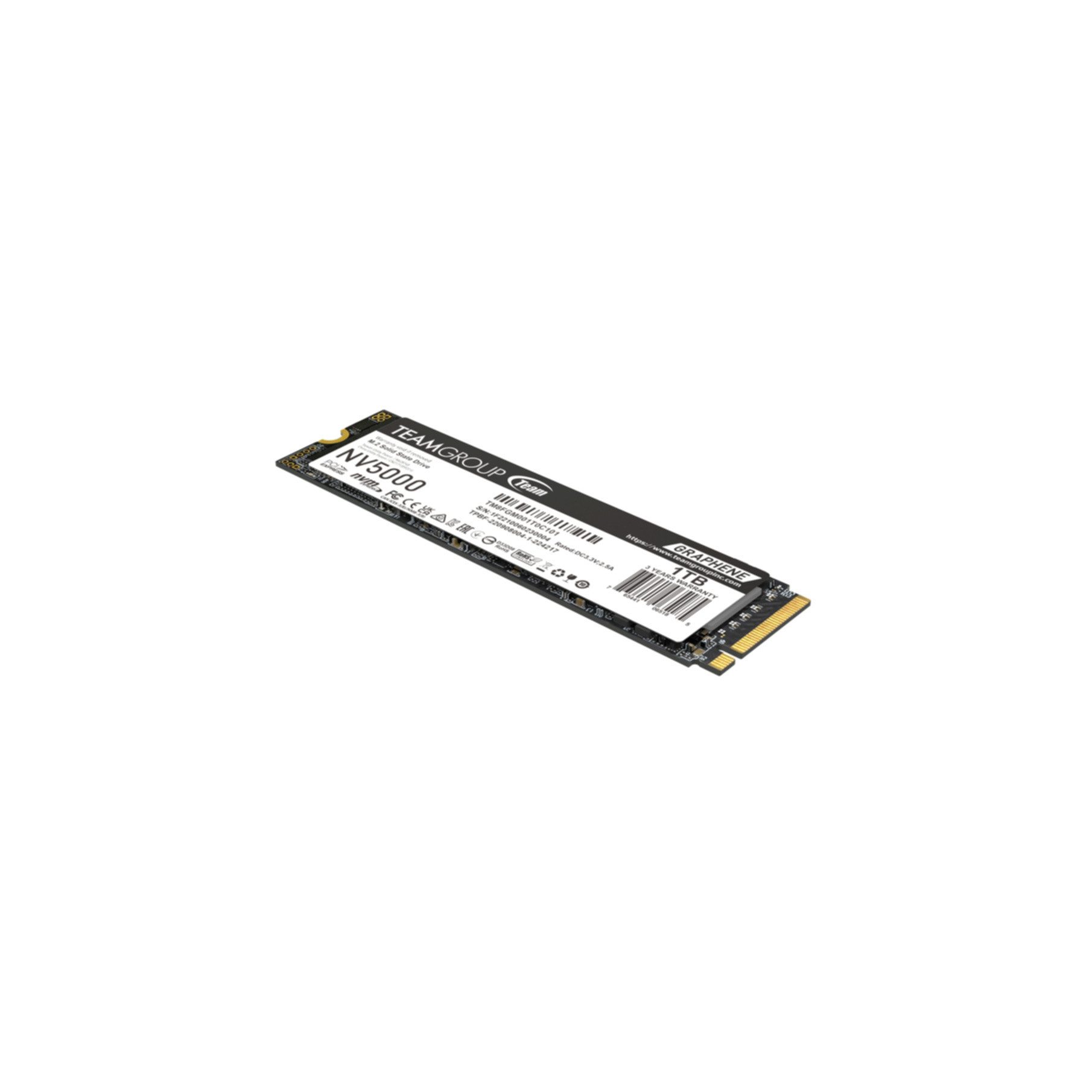 Teamgroup NV5000 SSD-Festplatte (1 TB) M.2" 4500 MB/S Lesegeschwindigkeit, 1900 MB/S Schreibgeschwindigkeit